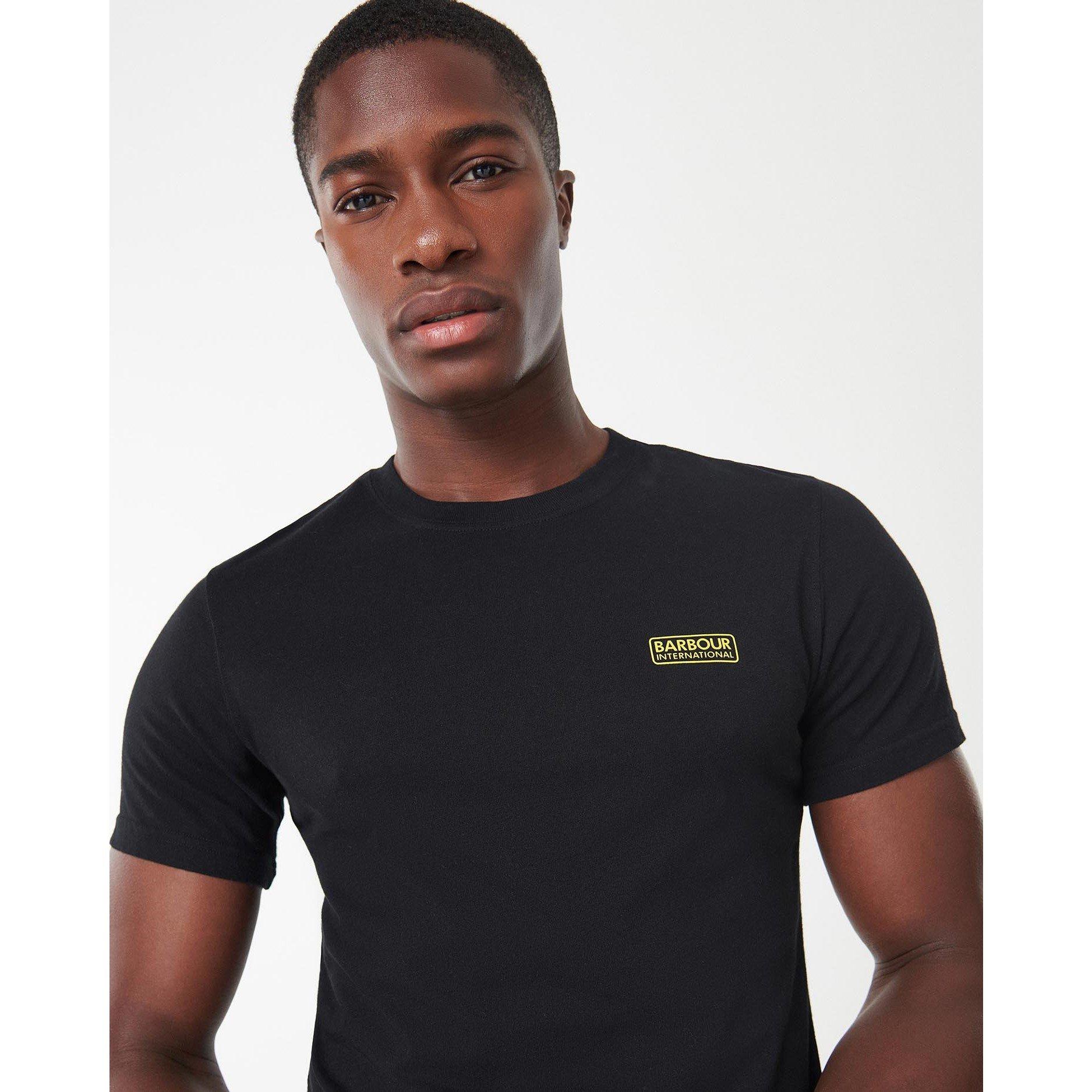 Black BK31 - Barbour International - Mens Small Logo T-Shirt - 5