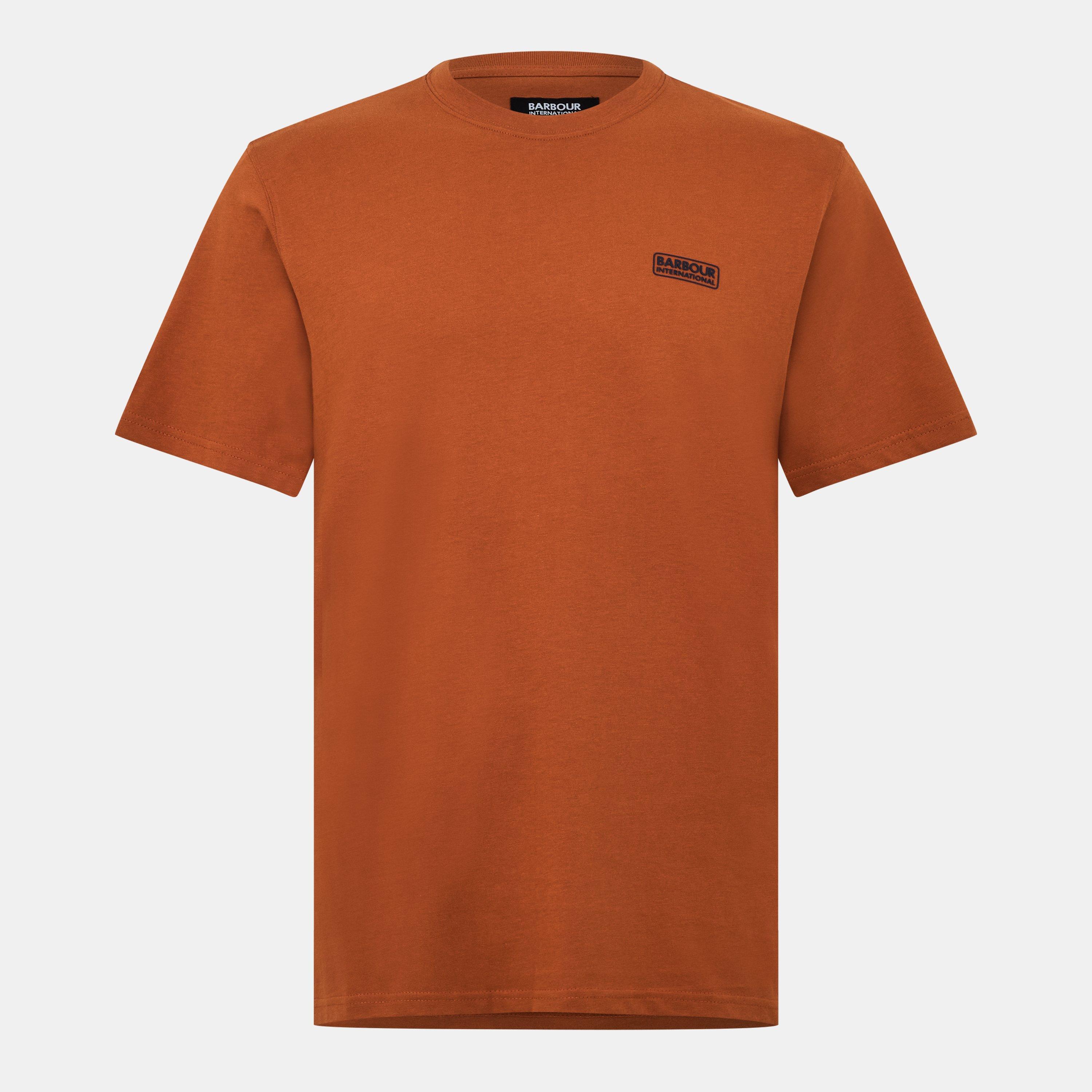 Barbour International Men's Small Logo T-Shirt - Dark Ginger - S