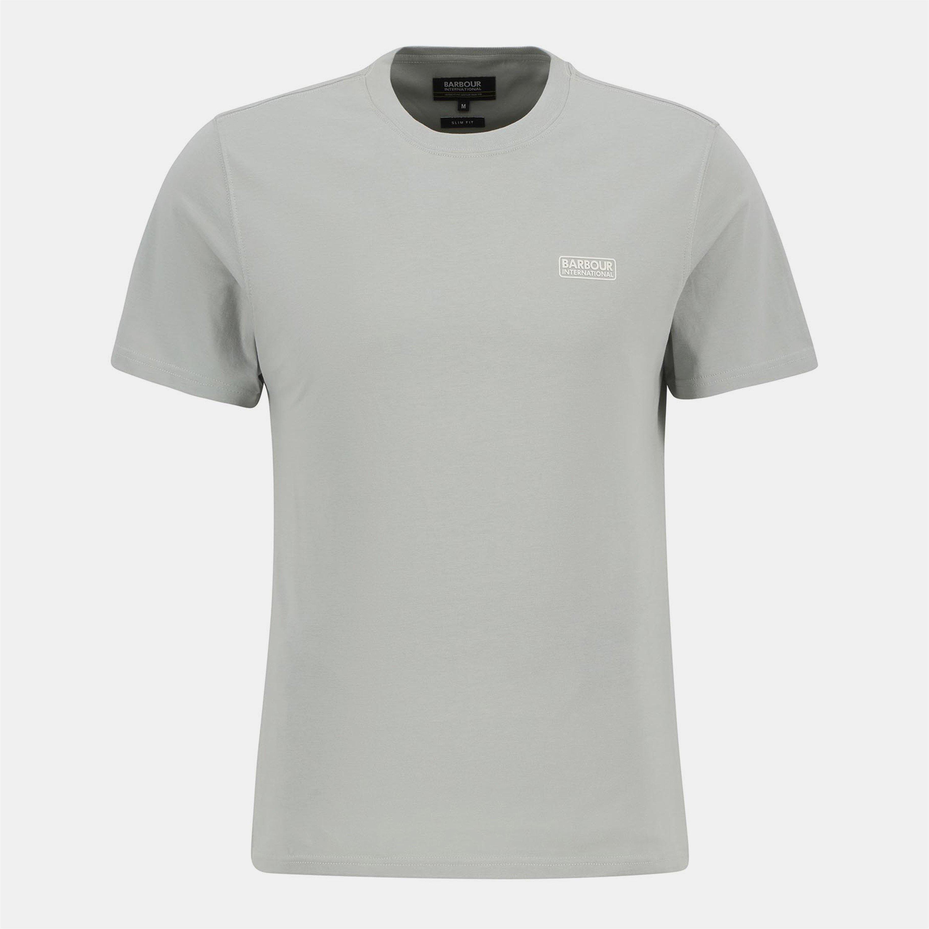 Tシャツ・カットソー BARBOUR Men T Shirts MMTS1296 BL45 Grey Barbour / ロゴ Tシャツ（Tシャツ/カットソー）｜Barbour
