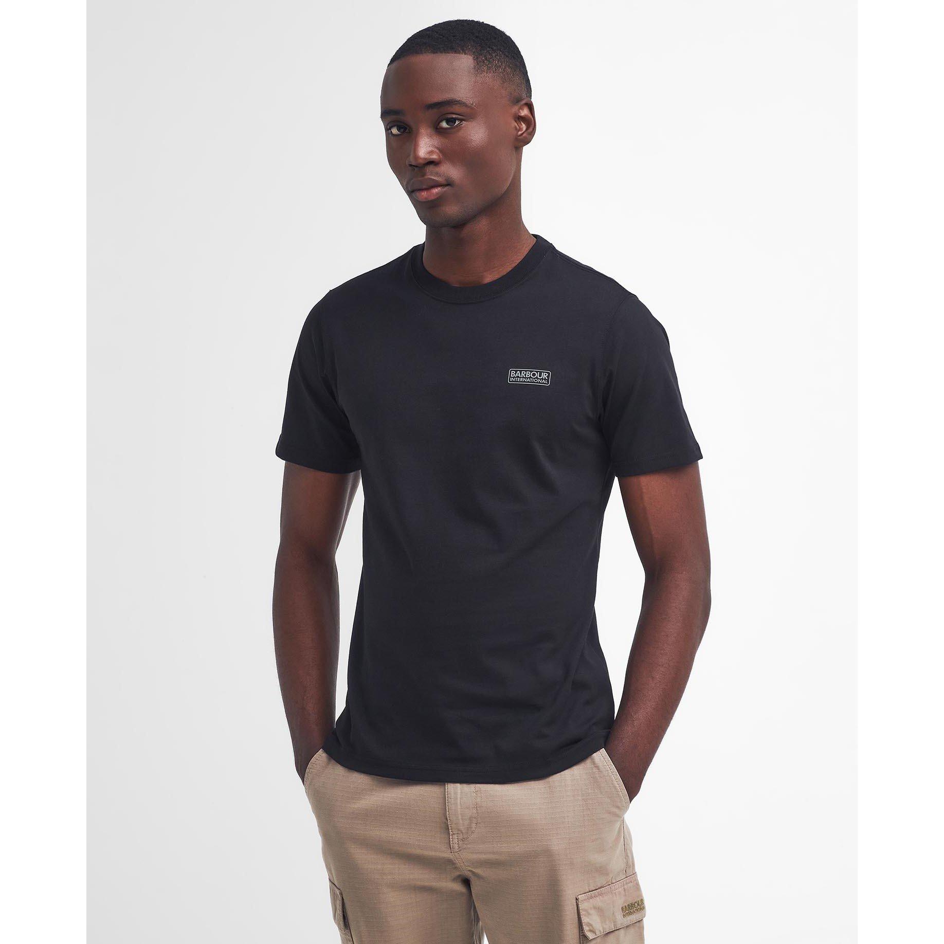 Black/Blk BK71 - Barbour International - Mens Small Logo T-Shirt - 3