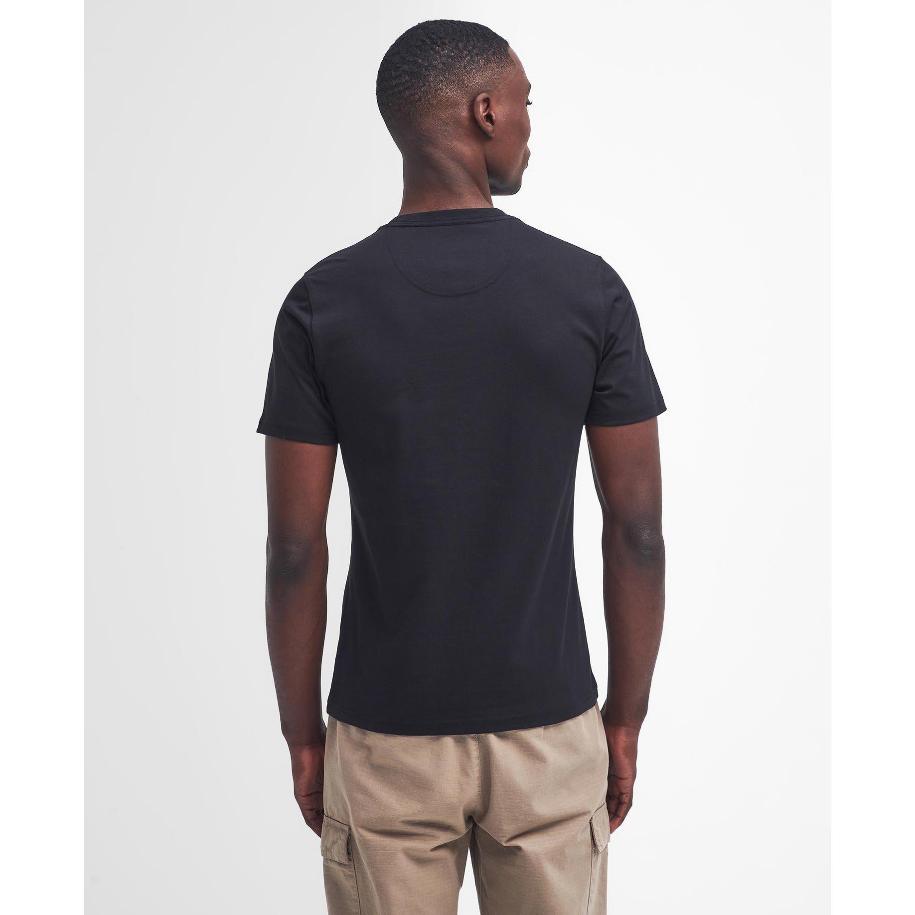 Black/Blk BK71 - Barbour International - Mens Small Logo T-Shirt - 4