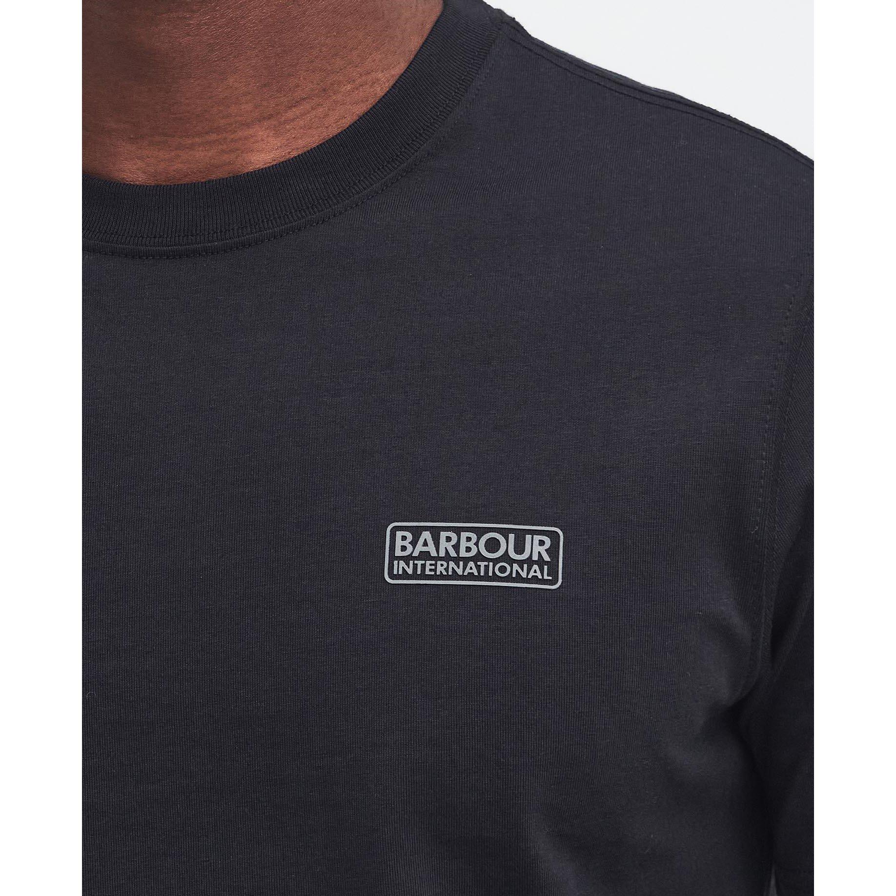 Black/Blk BK71 - Barbour International - Mens Small Logo T-Shirt - 5