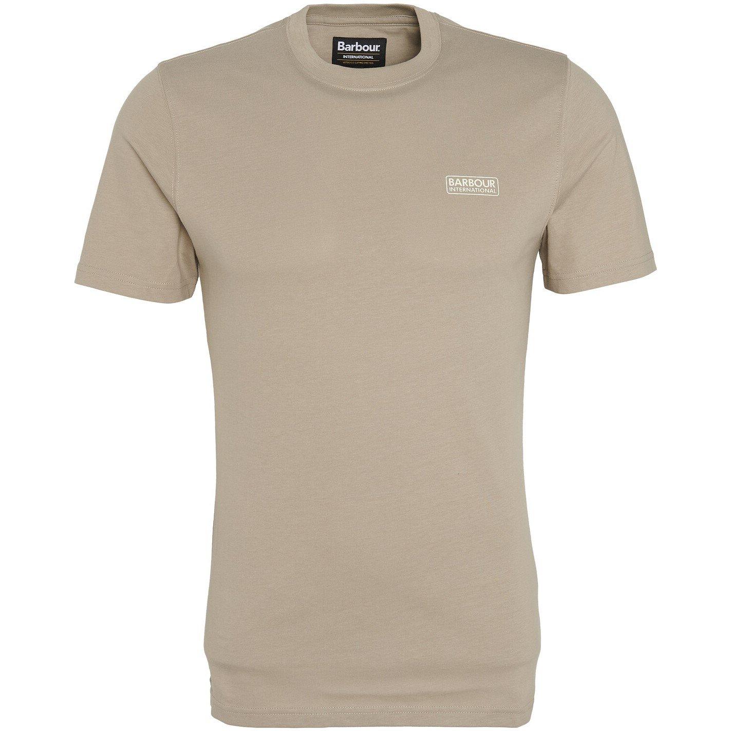 Barbour International Men's Small Logo T-Shirt - Concrete Gy35 - S