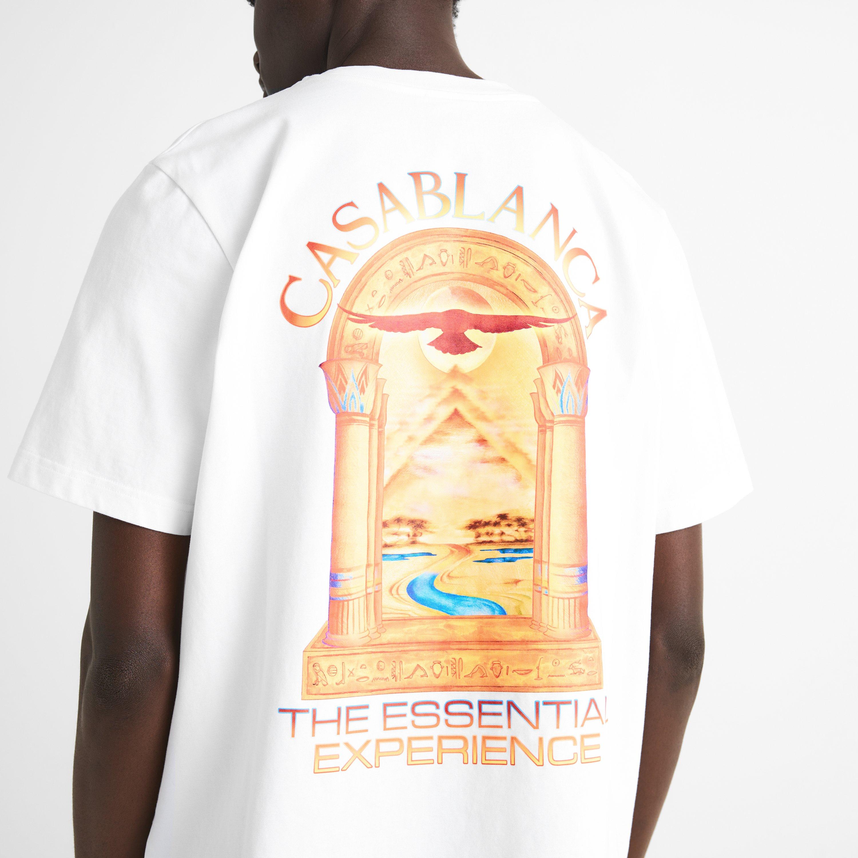 Bright White - Casablanca - Men's Mirage Arch Cotton Short-Sleeve Graphic T-Shirt - 5