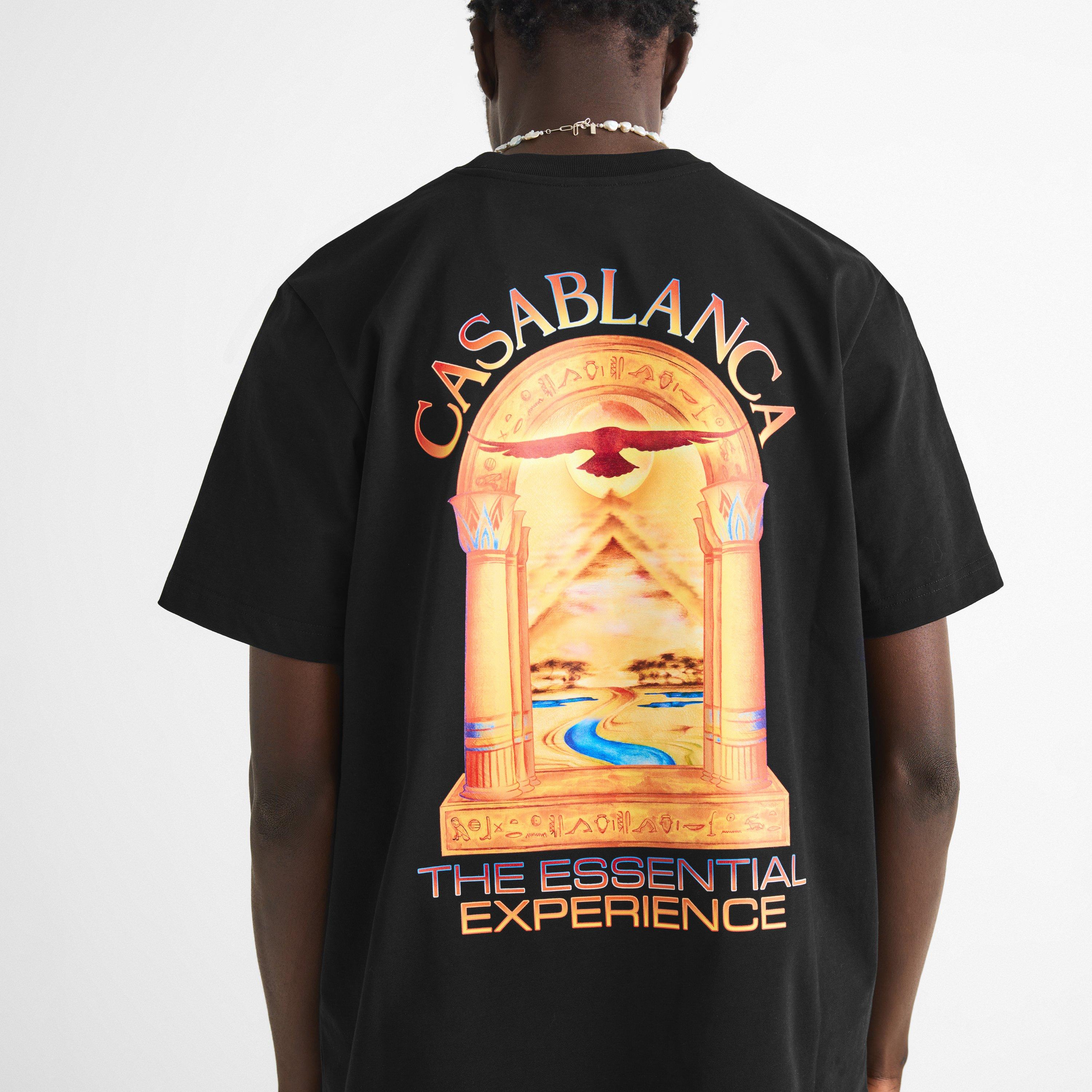 Black - Casablanca - Men's Mirage Arch Cotton Short-Sleeve Graphic T-Shirt - 5