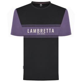 Lambretta Logo Panel Regular Fit T-Shirt