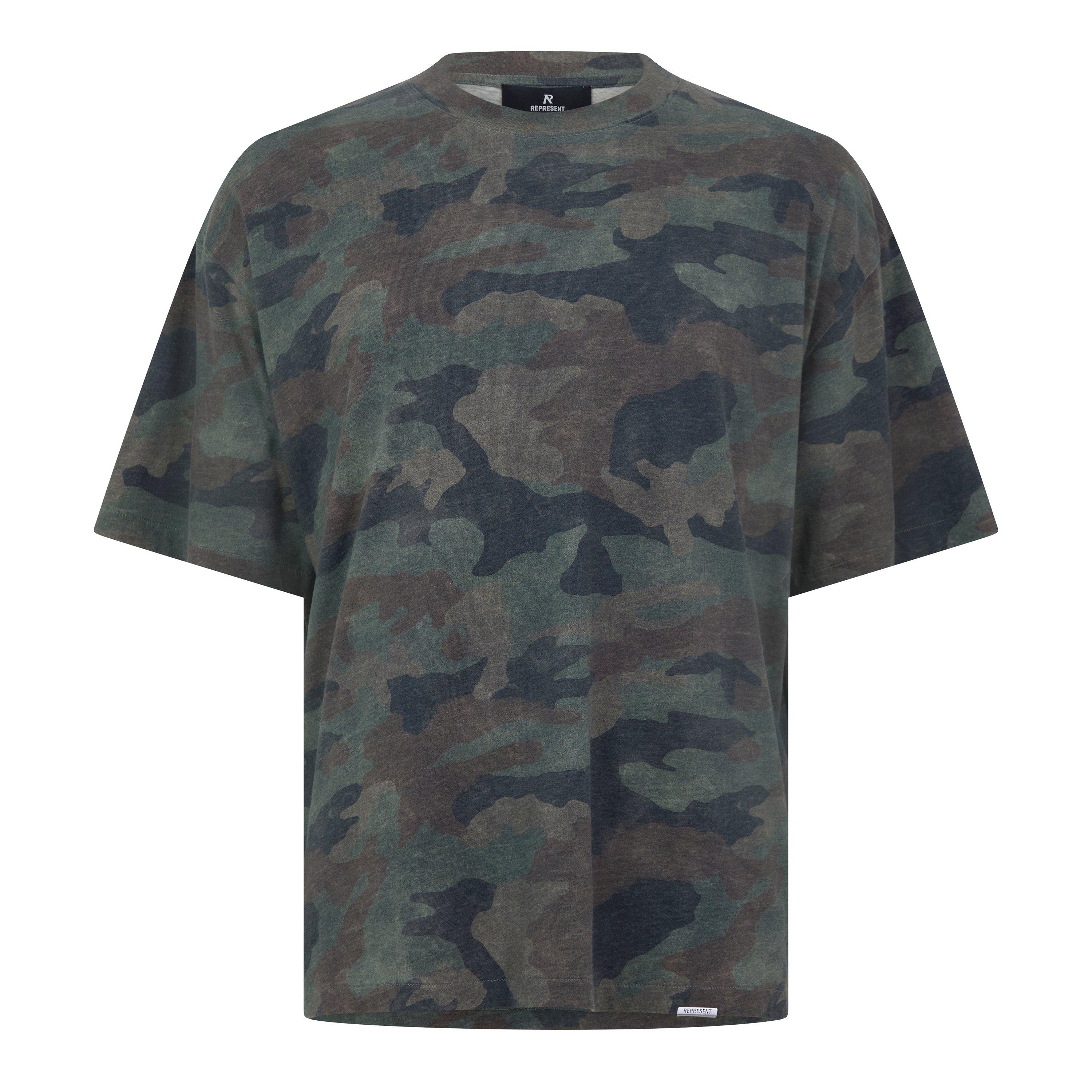 Flame Camo - Represent - Rep Initial Boxy Tee Sn64 - 1