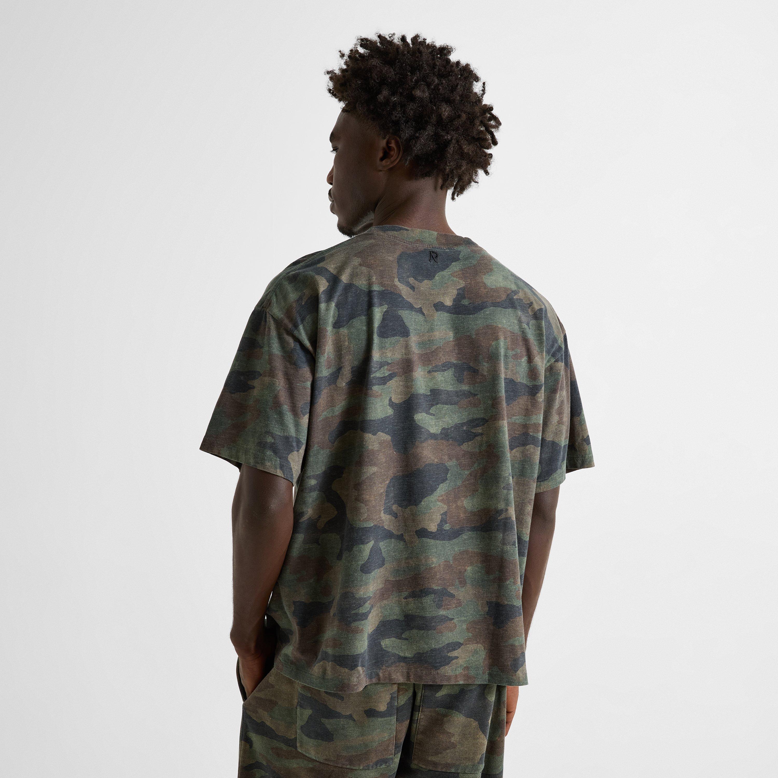 Flame Camo - Represent - Men's Initial Boxy Cotton Oversized-Fit T-Shirt - 4