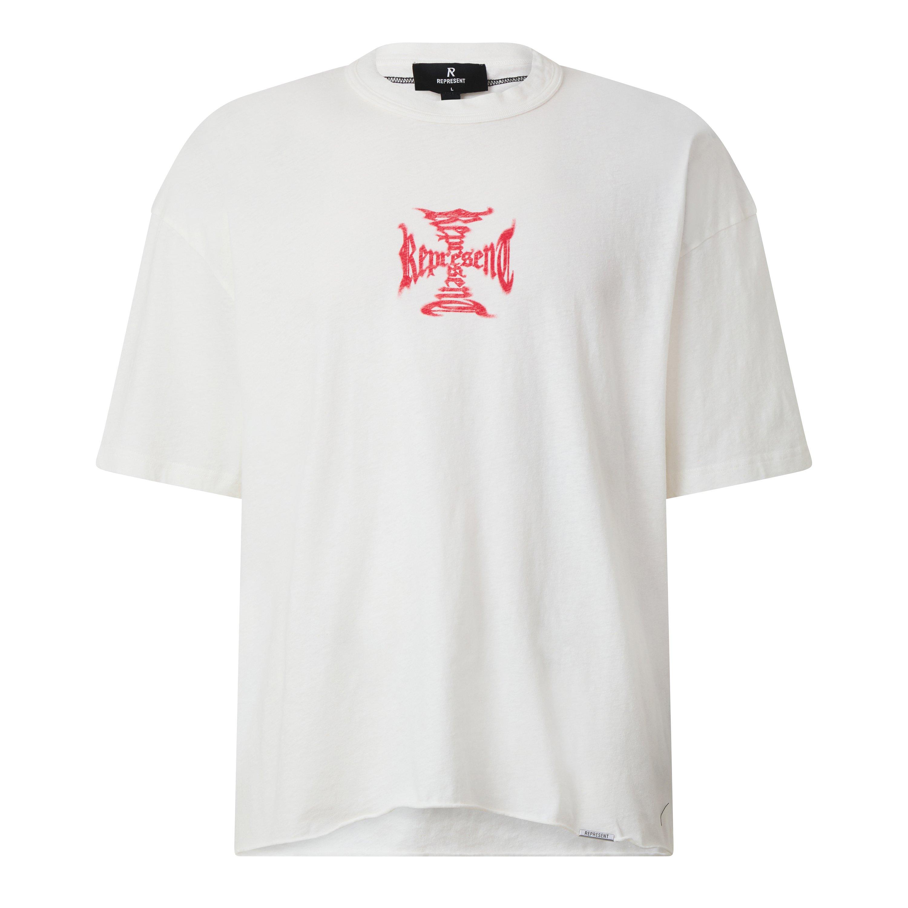 Flat White - Represent - Rep MH Tee V2 Sn64 - 1