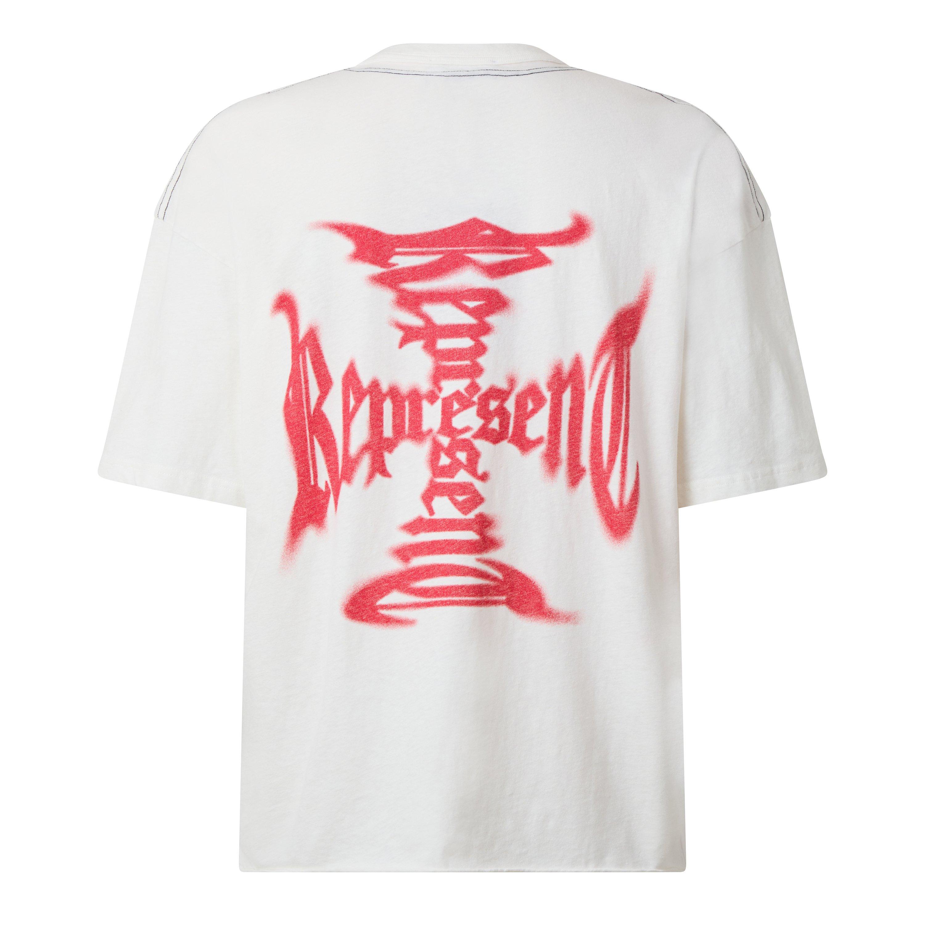Flat White - Represent - Rep MH Tee V2 Sn64 - 2