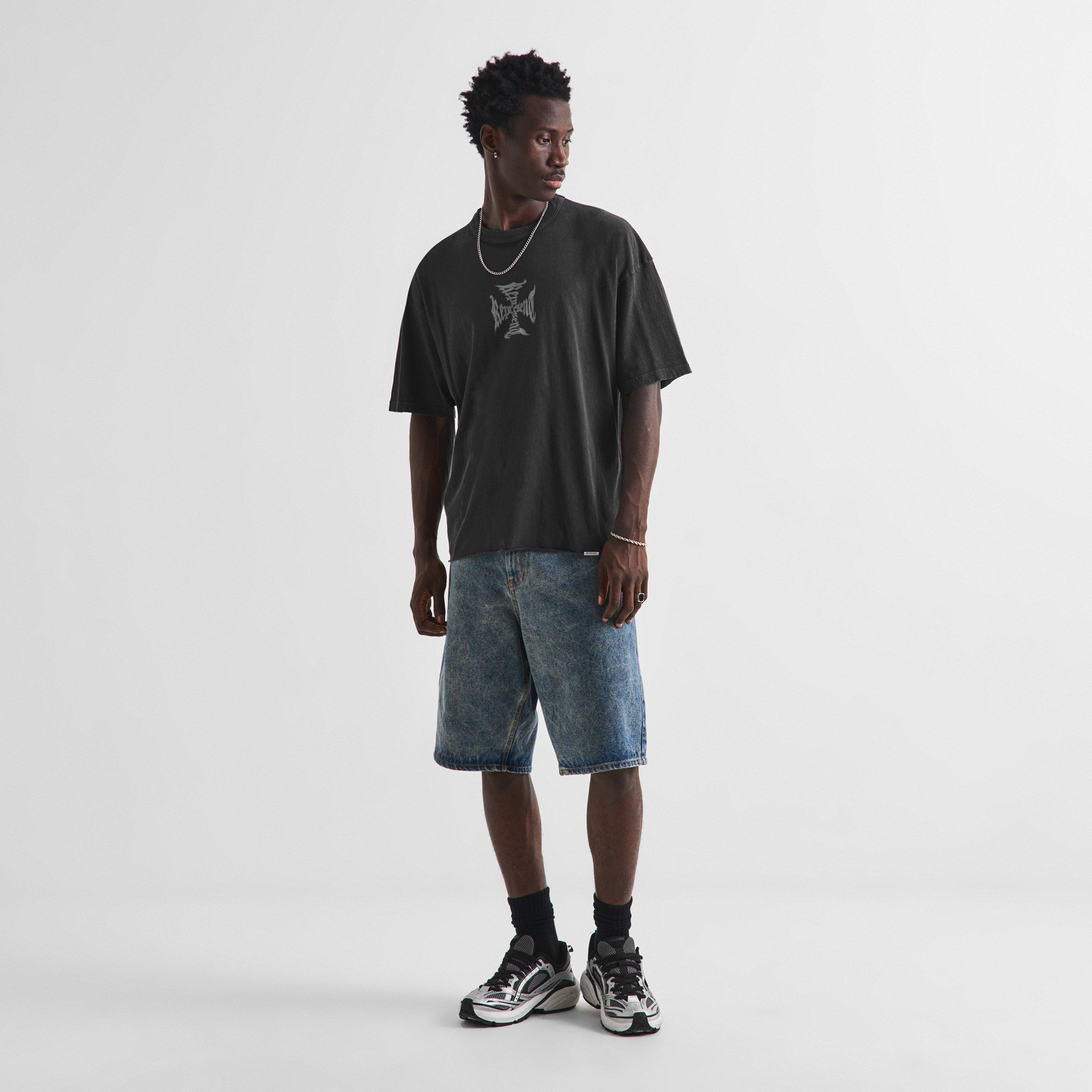 Faded Black - Represent - Men's Mayhem T-Shirt V2 Oversized Cotton Hemp - 6