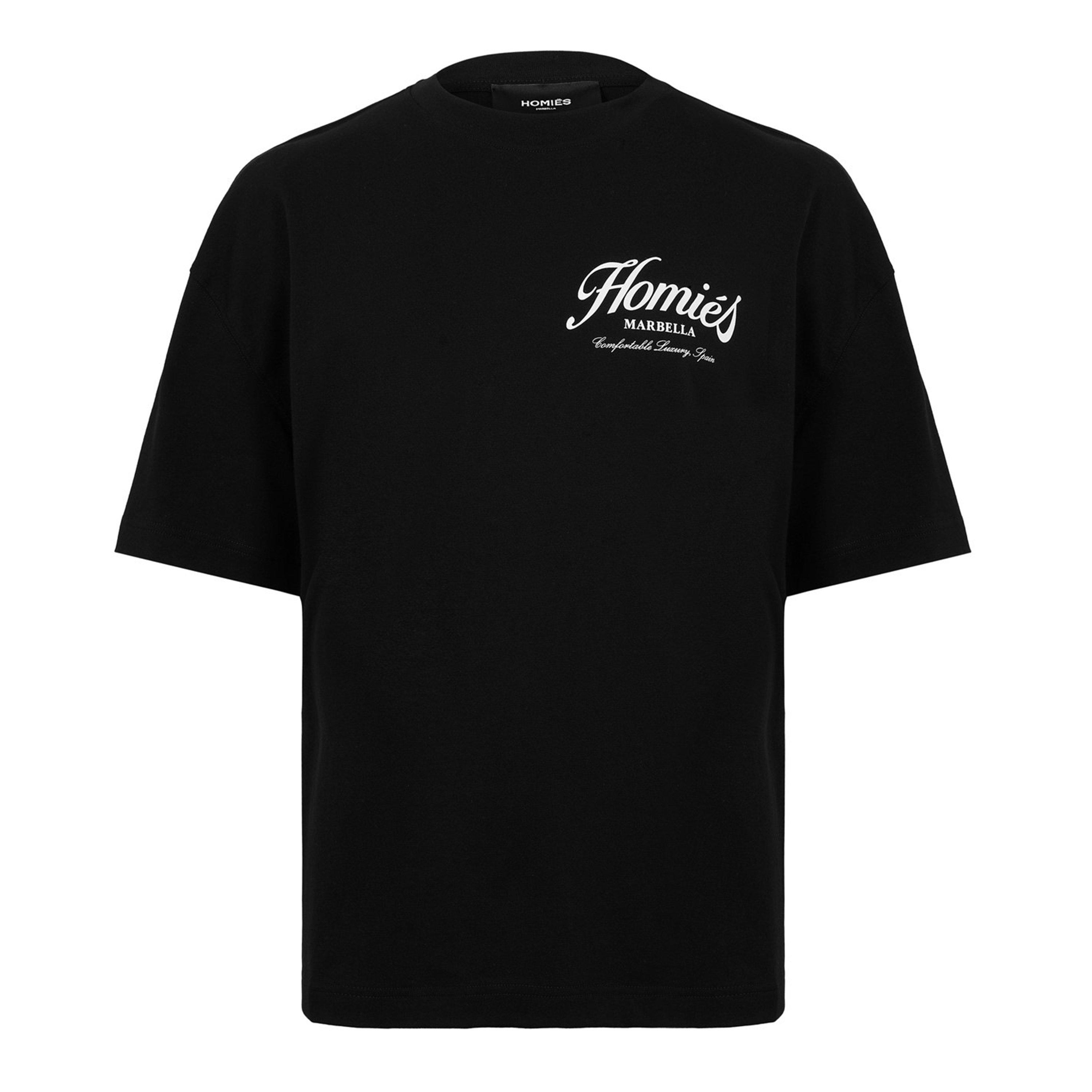 Black - Homies Marbella - HOMIES ESSENTIALS T-SHIRT BLACK - 1
