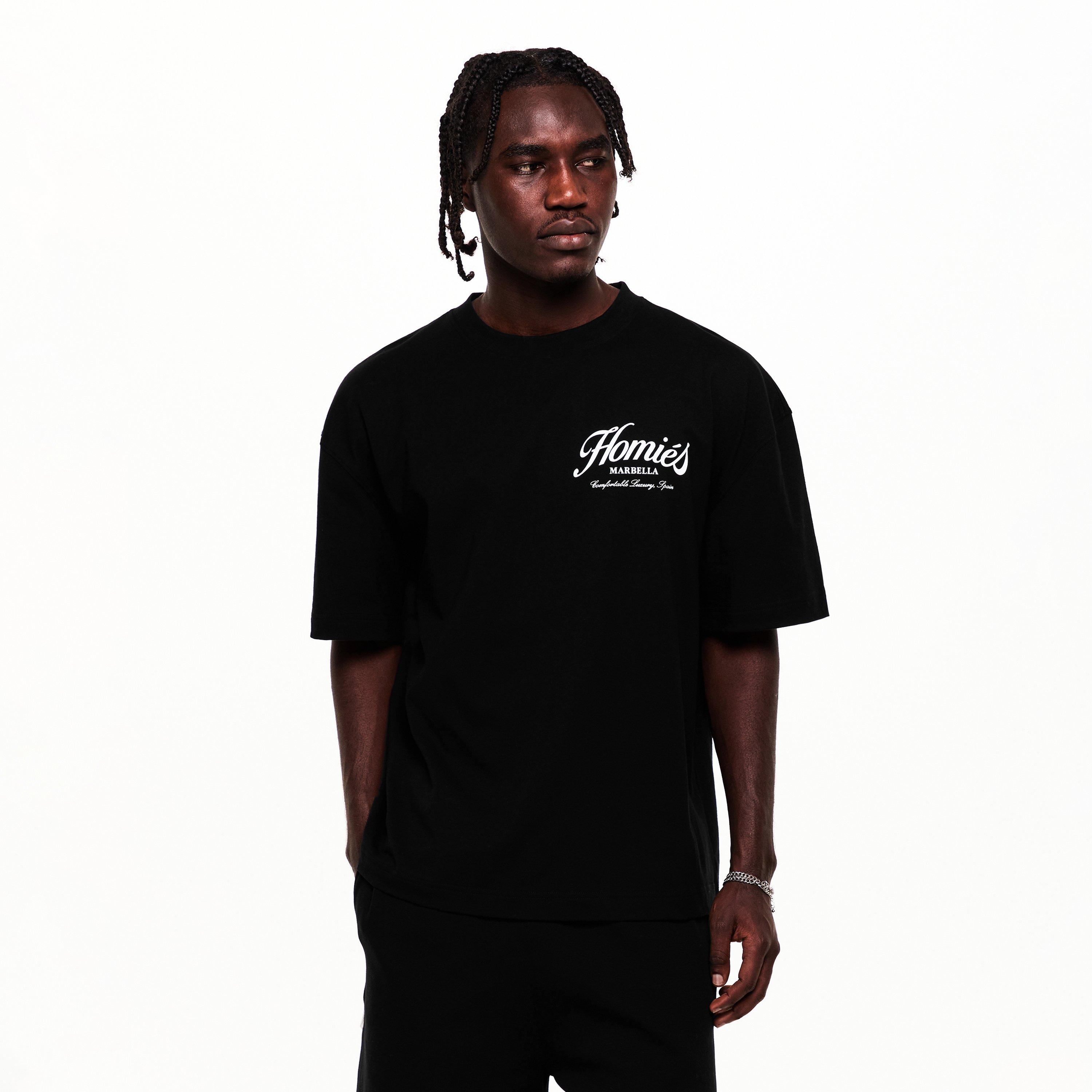 Black - Homies Marbella - HOMIES ESSENTIALS T-SHIRT BLACK - 3
