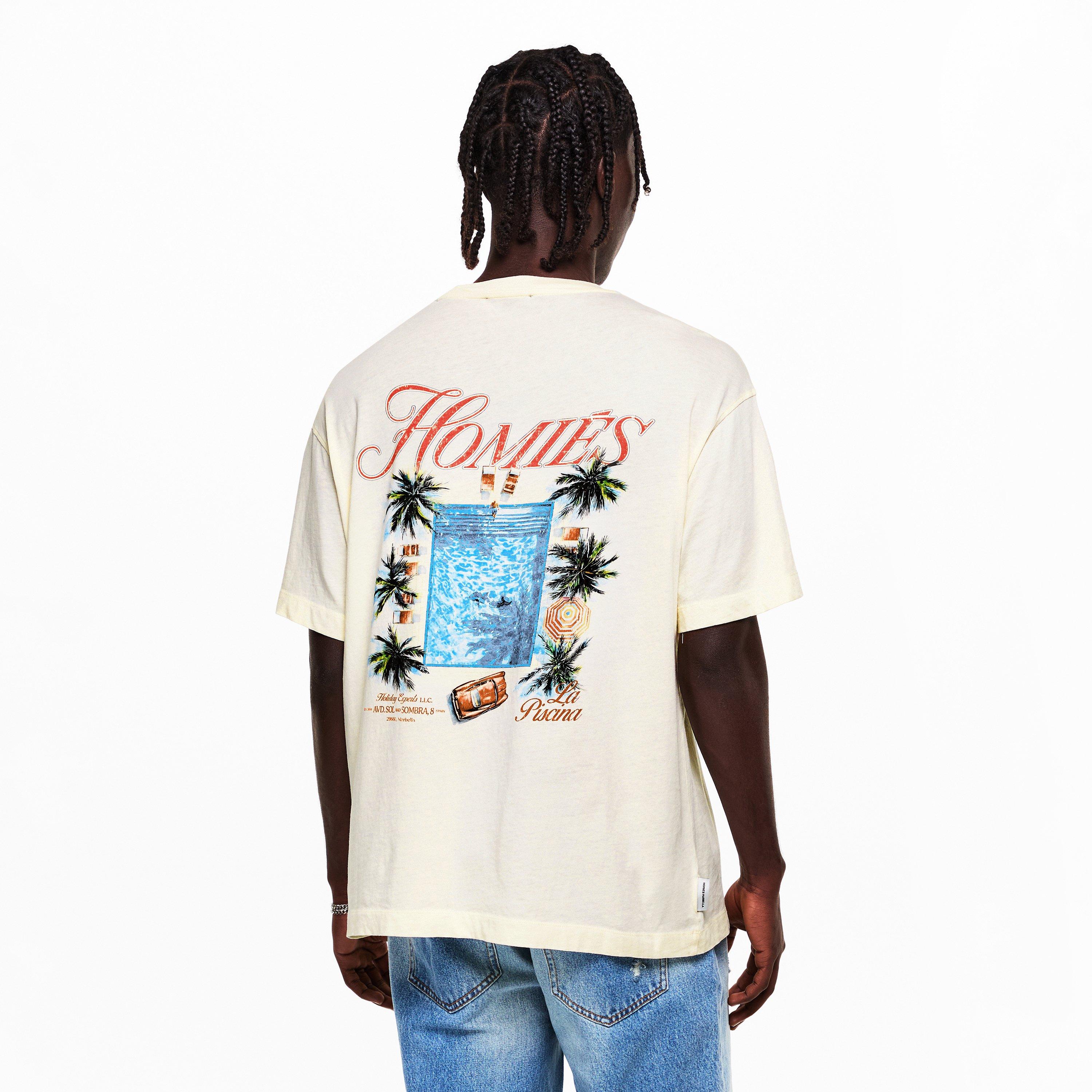 Beige - Homies Marbella - HOMIES PISCINA T-SHIRT BEIGE - 4
