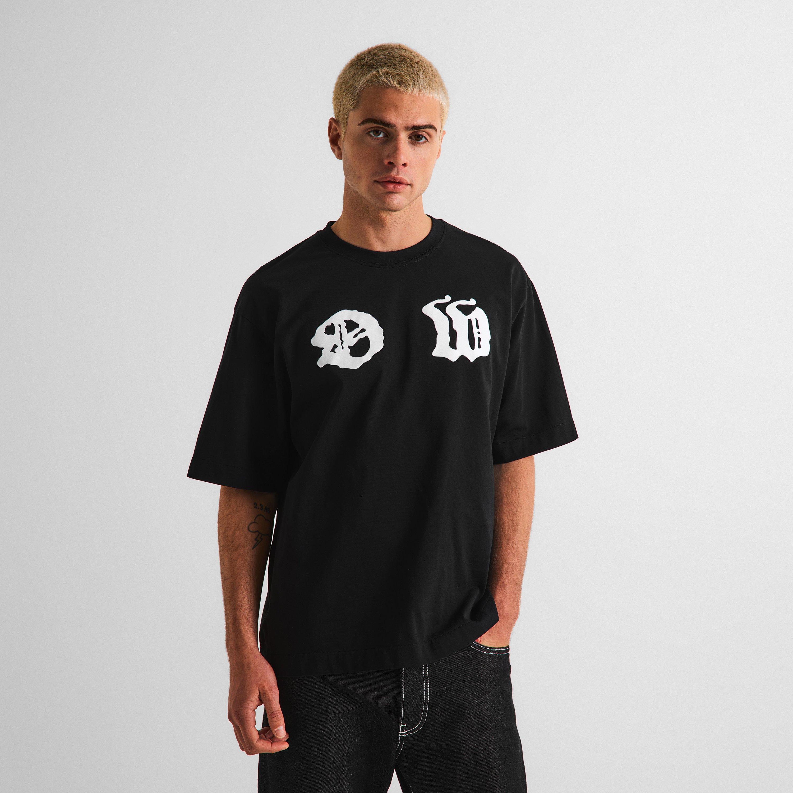 Black - Off White - Men's Palace Arrow Skate Tee T-Shirt - 3