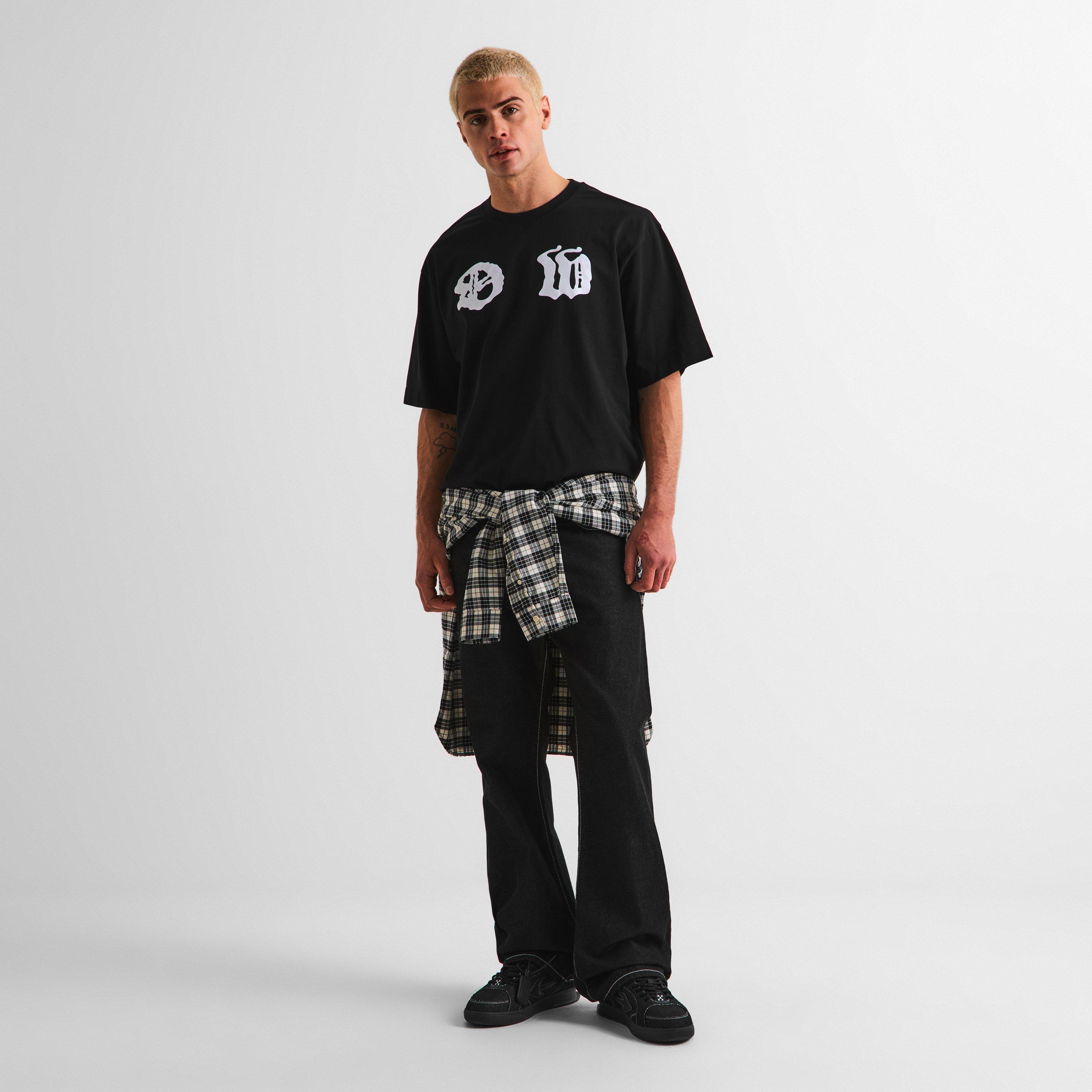 Black - Off White - Men's Palace Arrow Skate Tee T-Shirt - 6