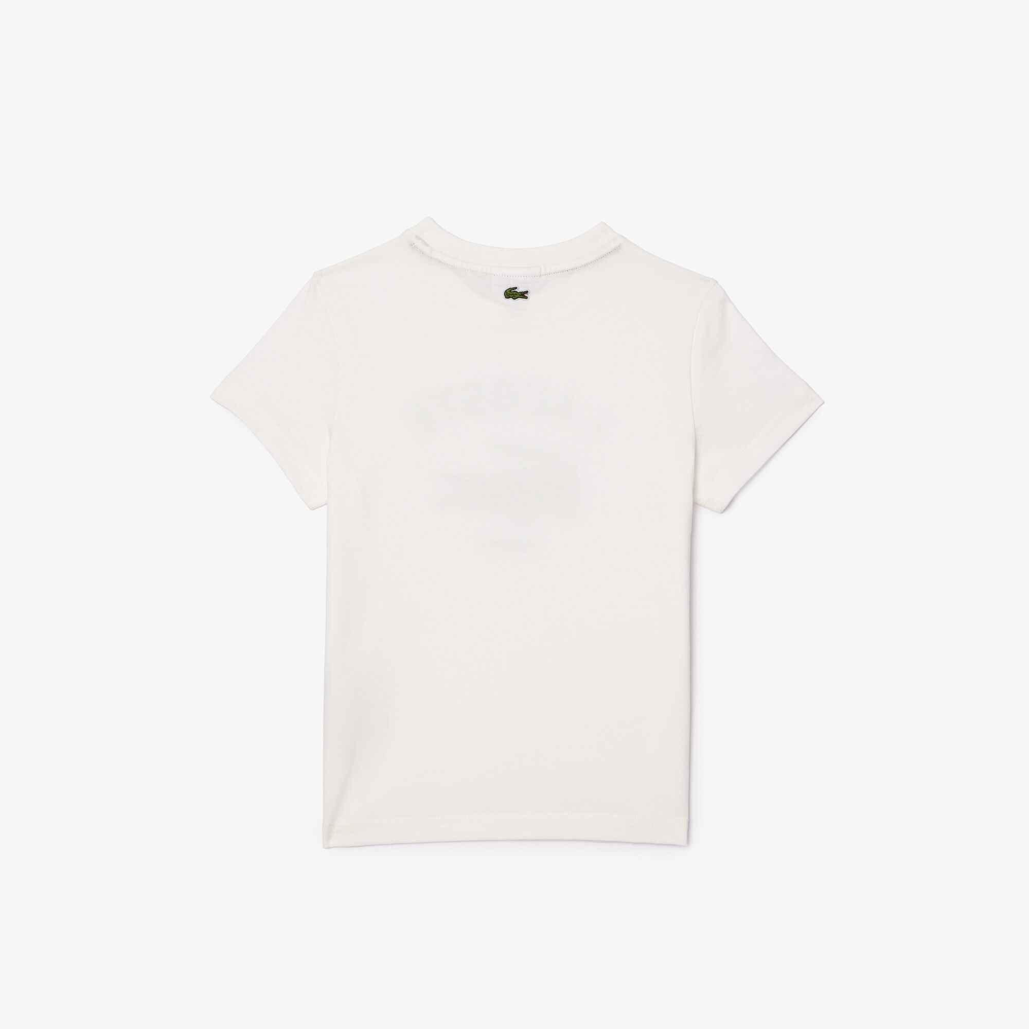 White 70V - Lacoste - Kids' Big Logo Regular Fit T-Shirt - 2