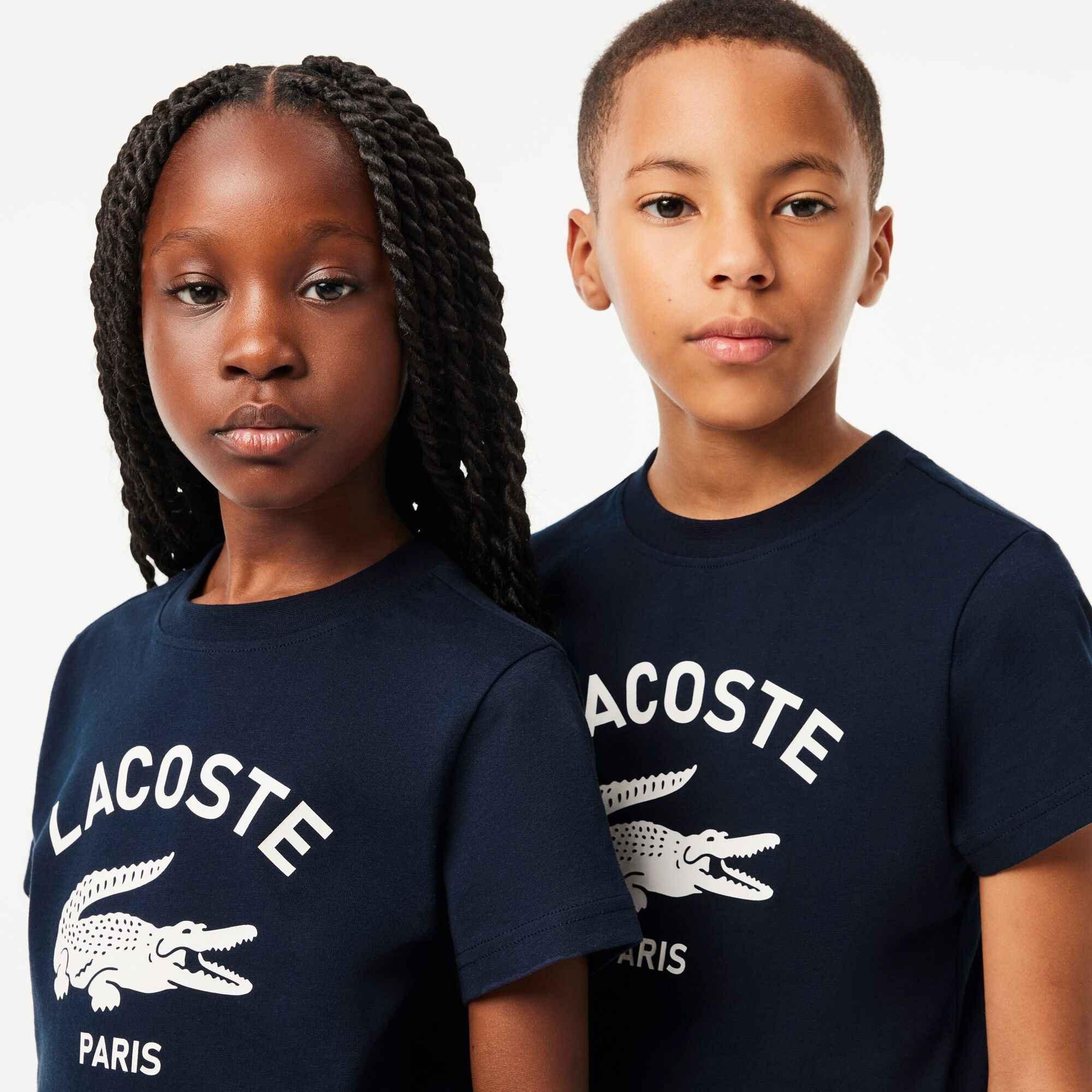 Navy 166 - Lacoste - Kids' Big Logo T-Shirt - 3