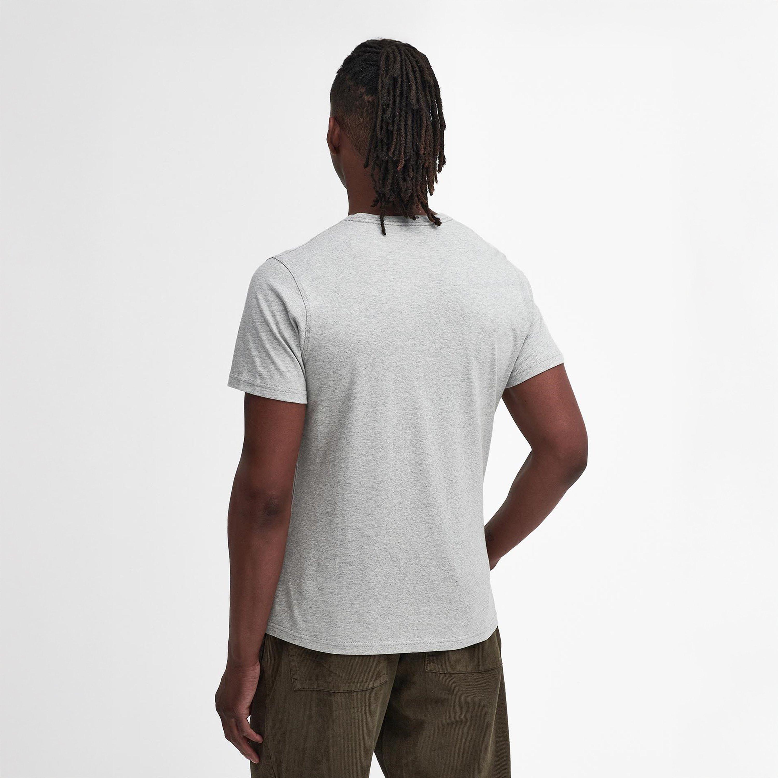 Grey Marl GY52 - Barbour - Script Graphic T-Shirt - 3