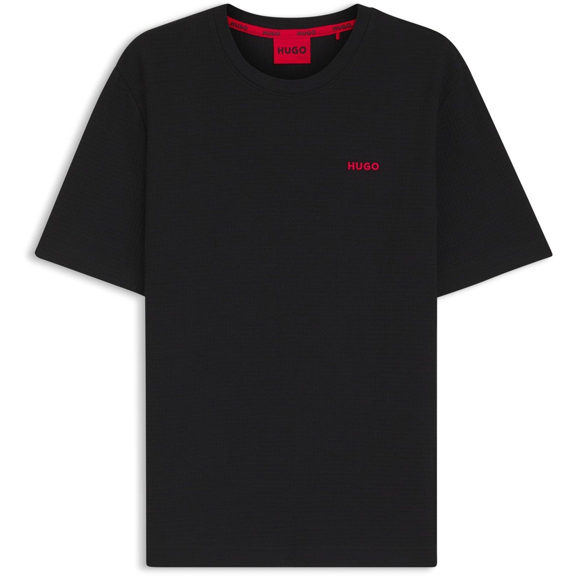 Black 001 - Hugo - Hugo Austin T-Shirt 10267482 01 - 1