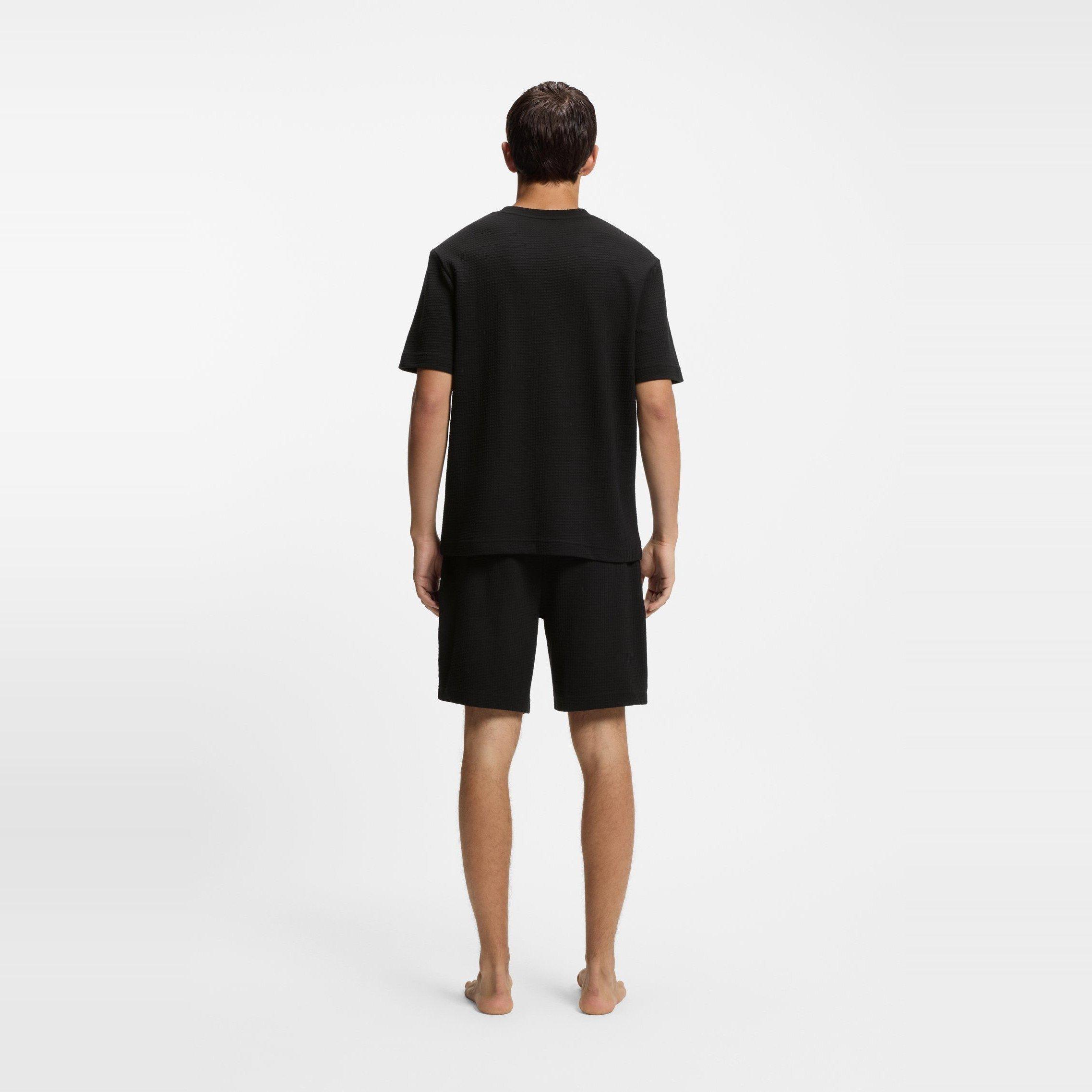 Black 001 - Hugo - Hugo Austin T-Shirt 10267482 01 - 3