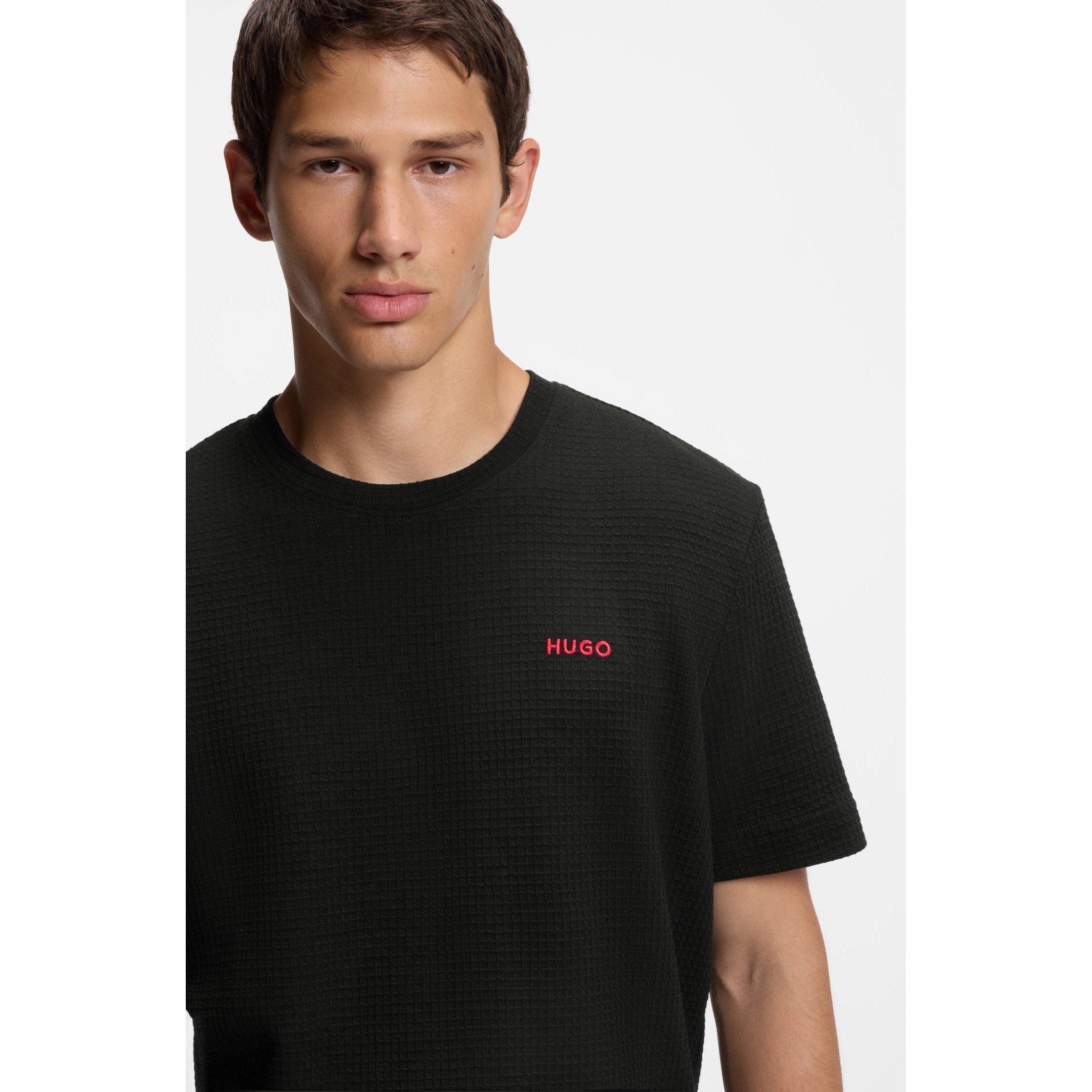 Black 001 - Hugo - Hugo Austin T-Shirt 10267482 01 - 4