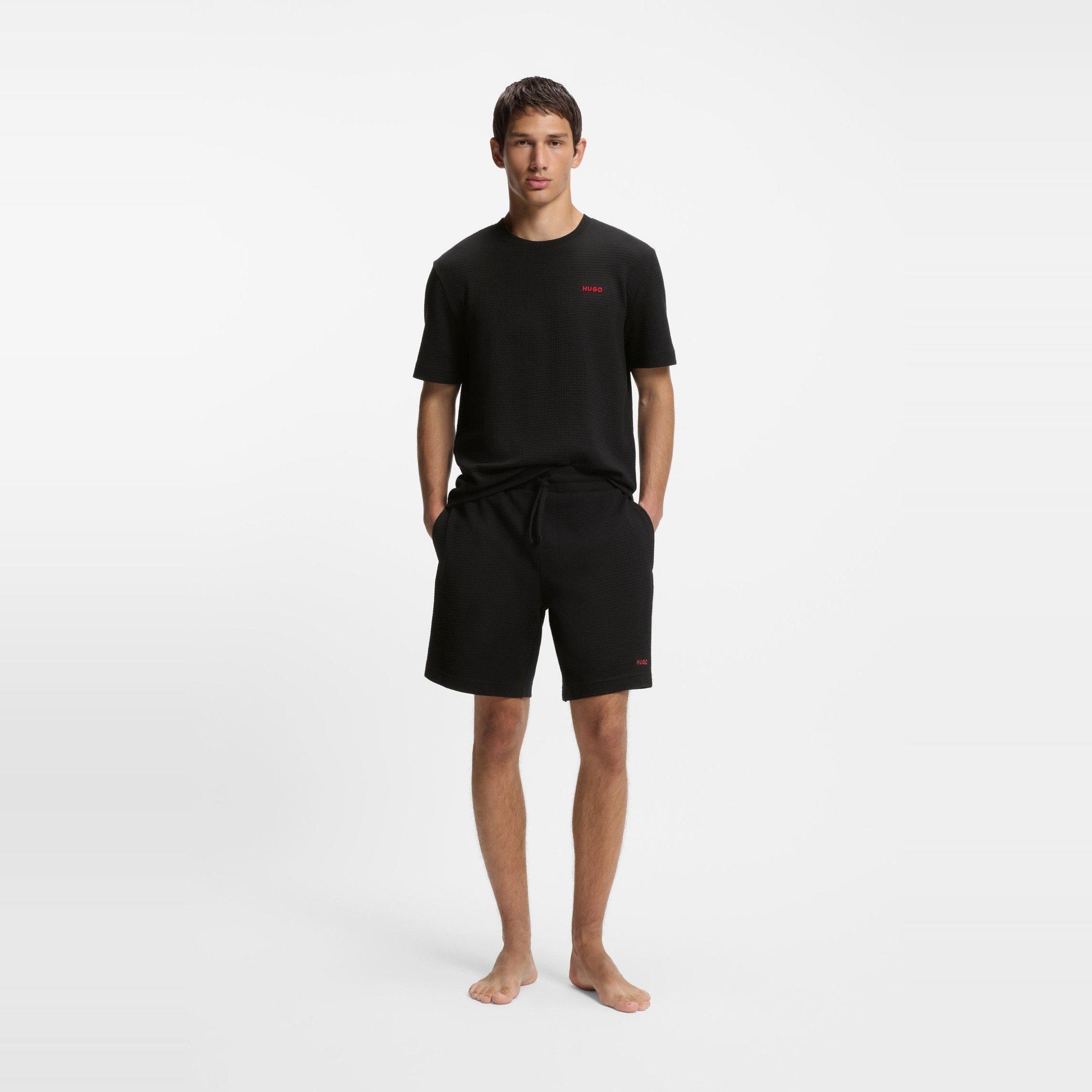 Black 001 - Hugo - Hugo Austin T-Shirt 10267482 01 - 5