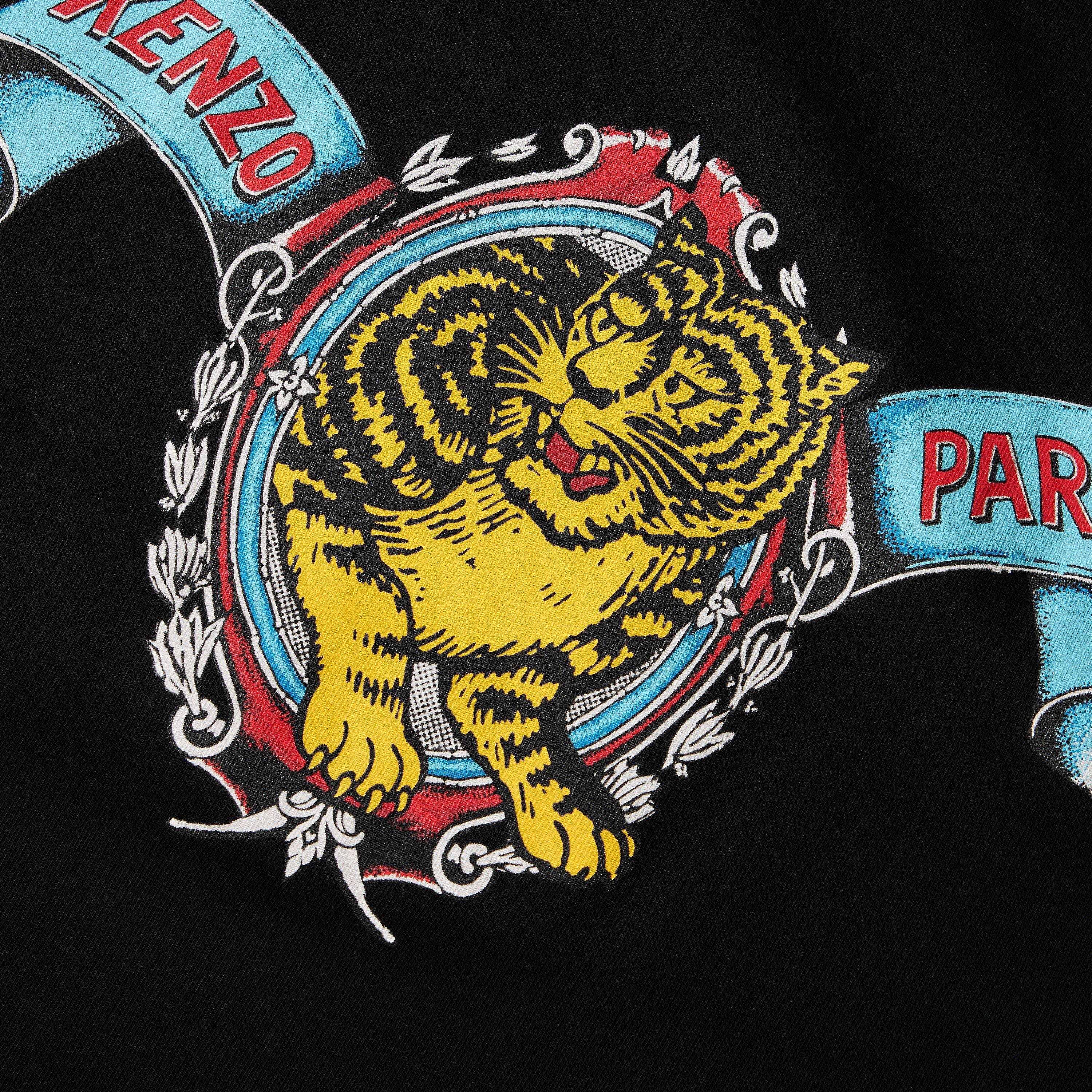 Black - Kenzo - KNZO Tiger Crest Tee Sn64 - 3