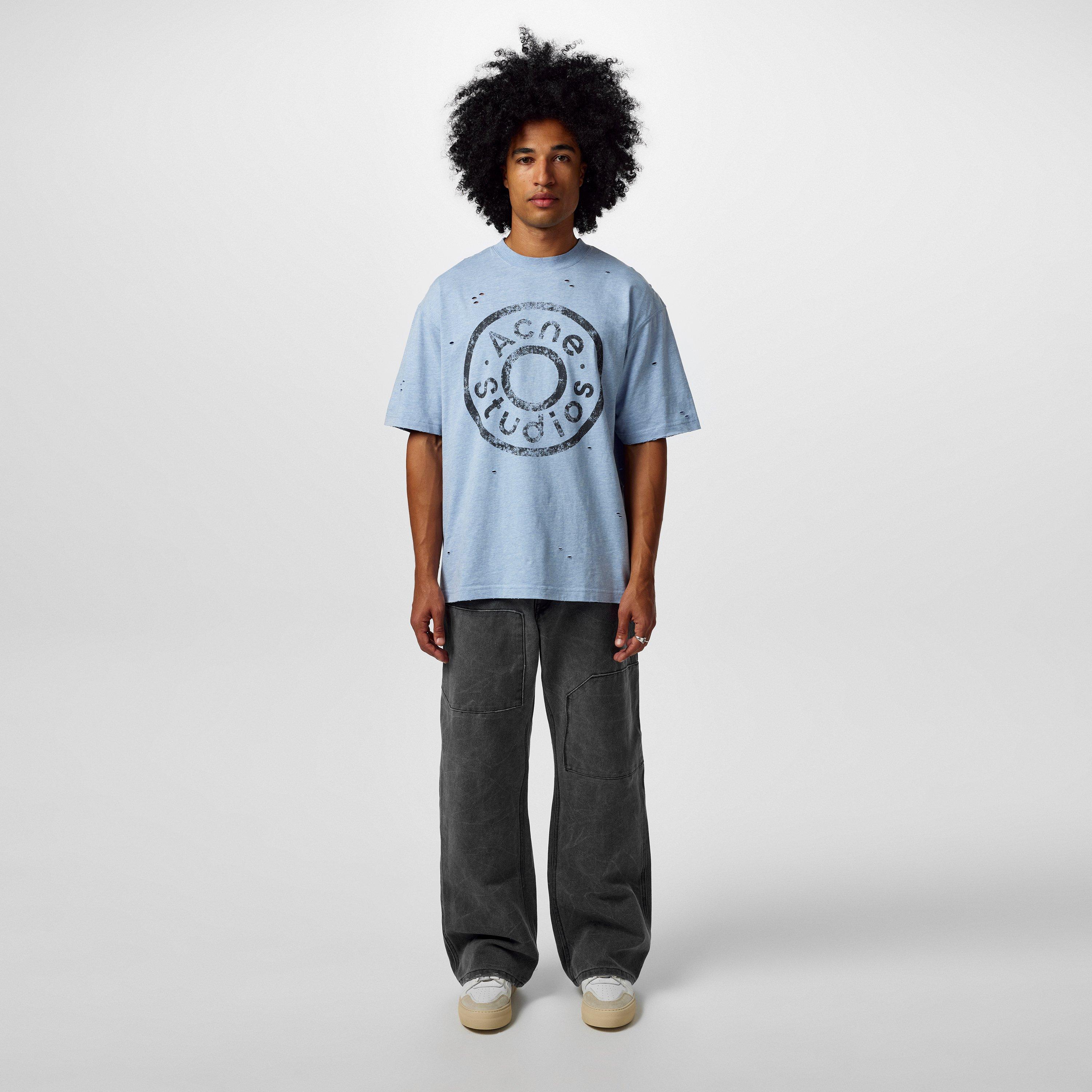 Blue - Acne Studios - Button T-Shirt - 4