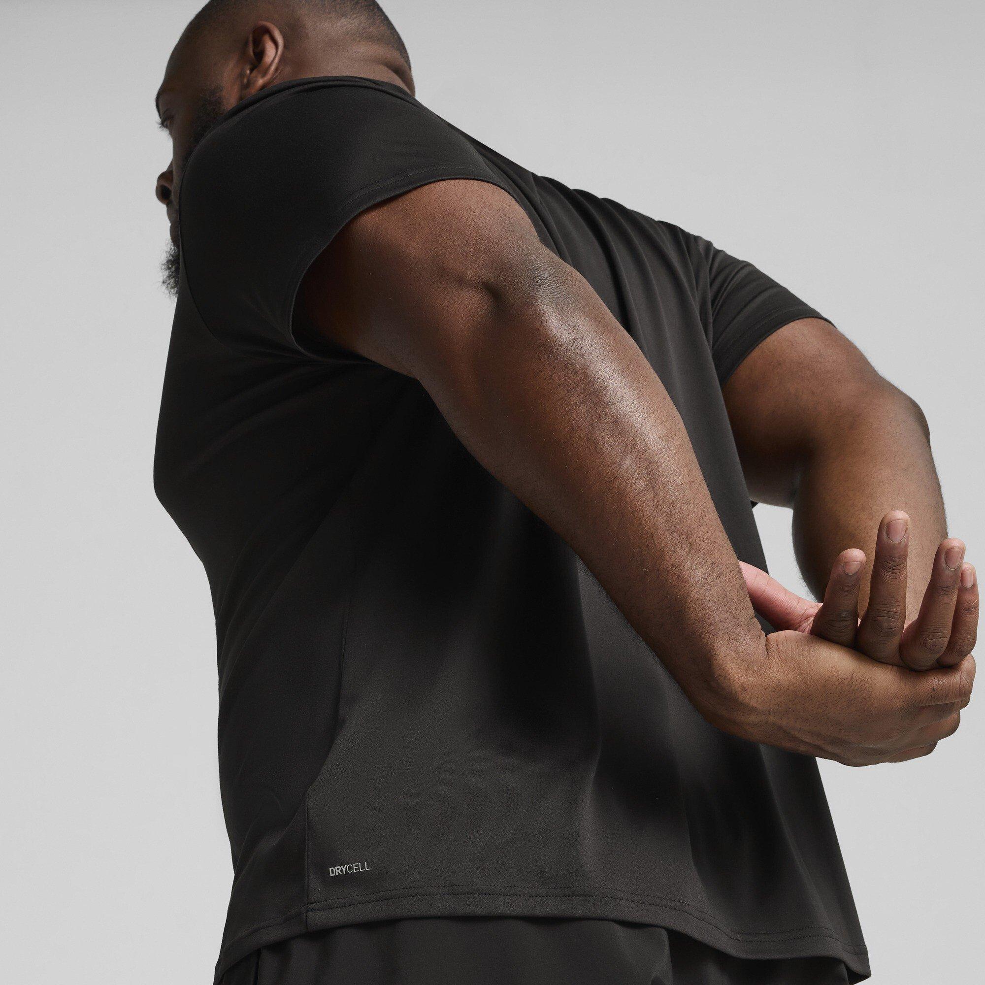 Puma Schwarz - Puma - Puma M Tad Essentials Solid Cat Tee (Lc S T-Shirt Mens - 4