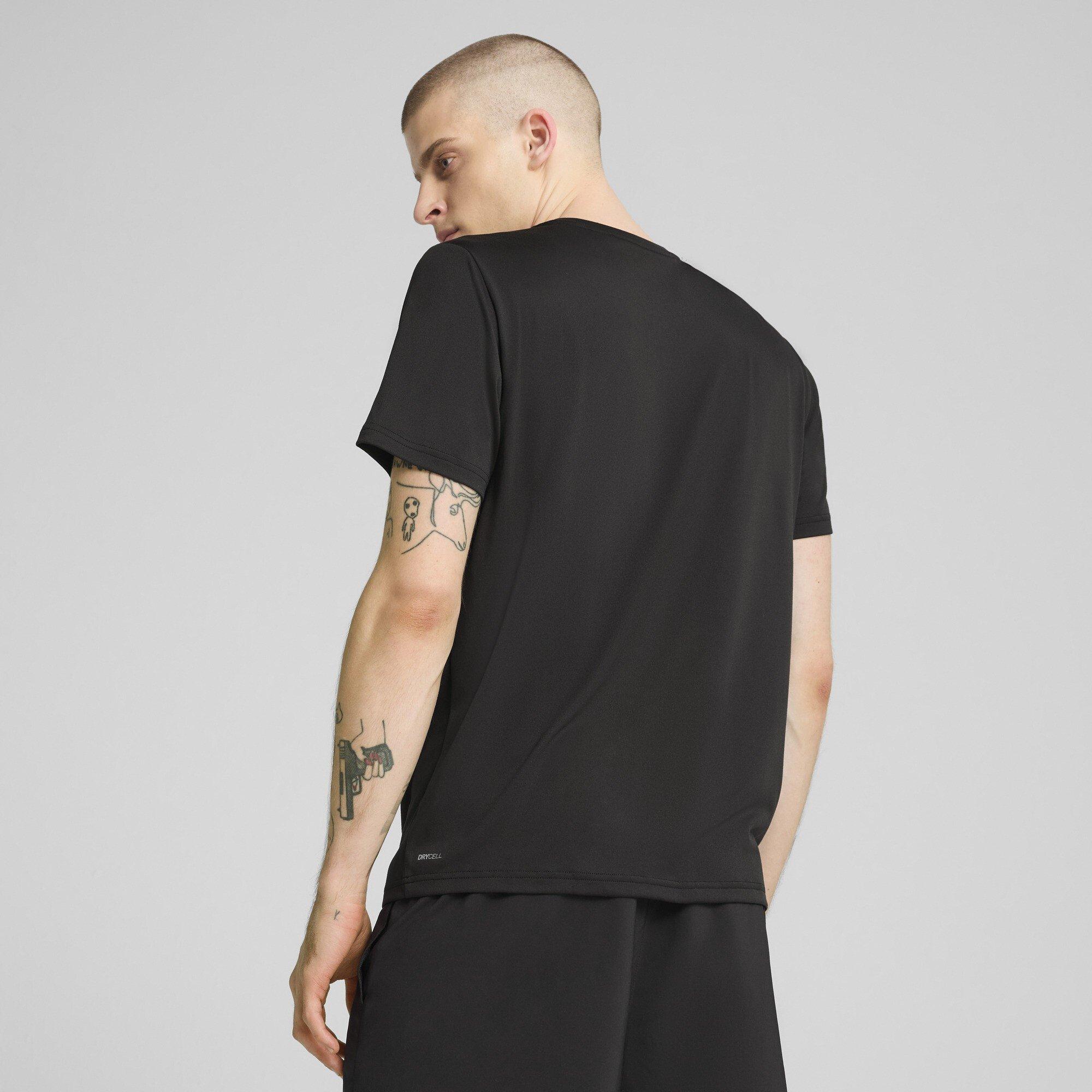 Puma Schwarz - Puma - Puma M Tad Essentials Solid Cat Tee (Lc S T-Shirt Mens - 5