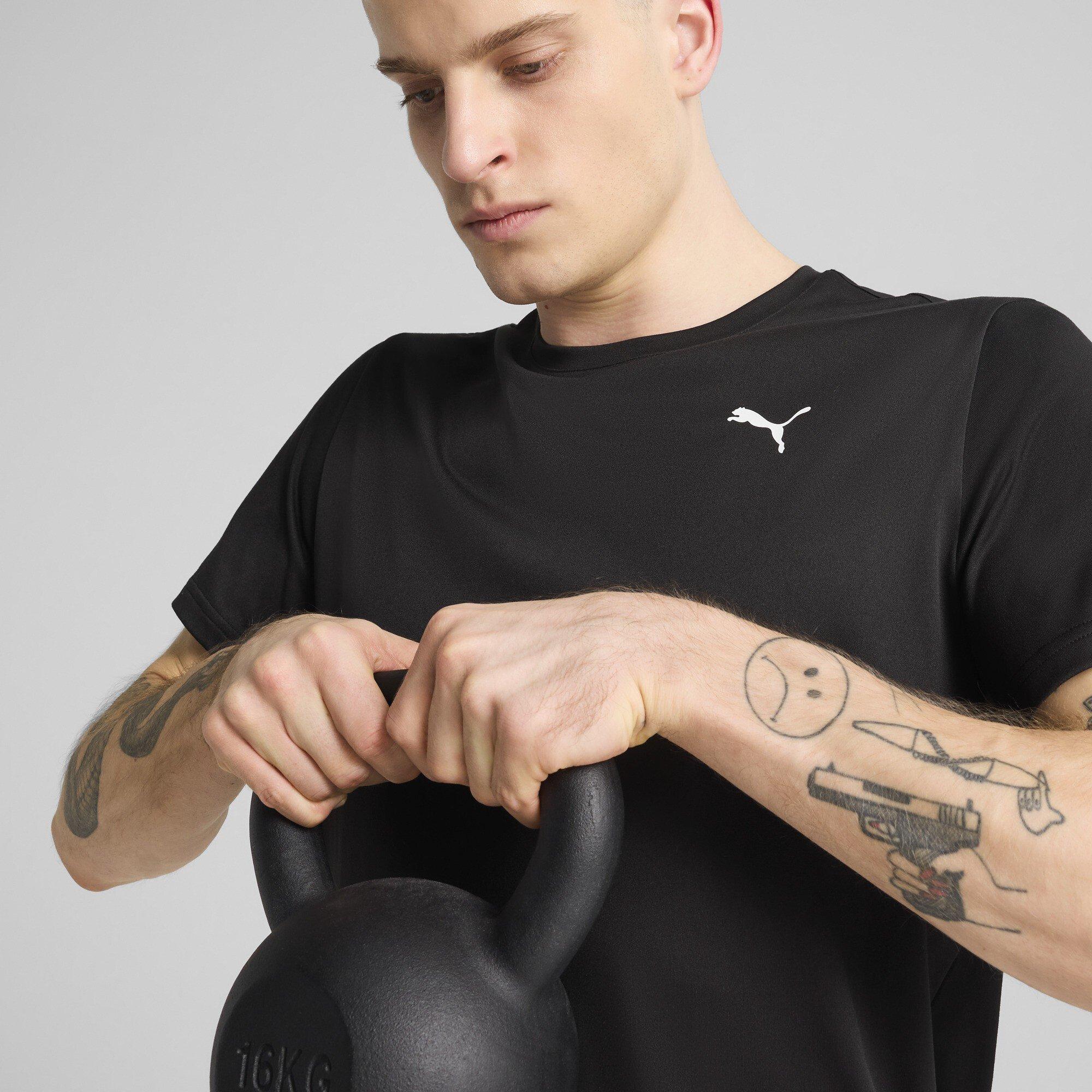 Puma Schwarz - Puma - Puma M Tad Essentials Solid Cat Tee (Lc S T-Shirt Mens - 6