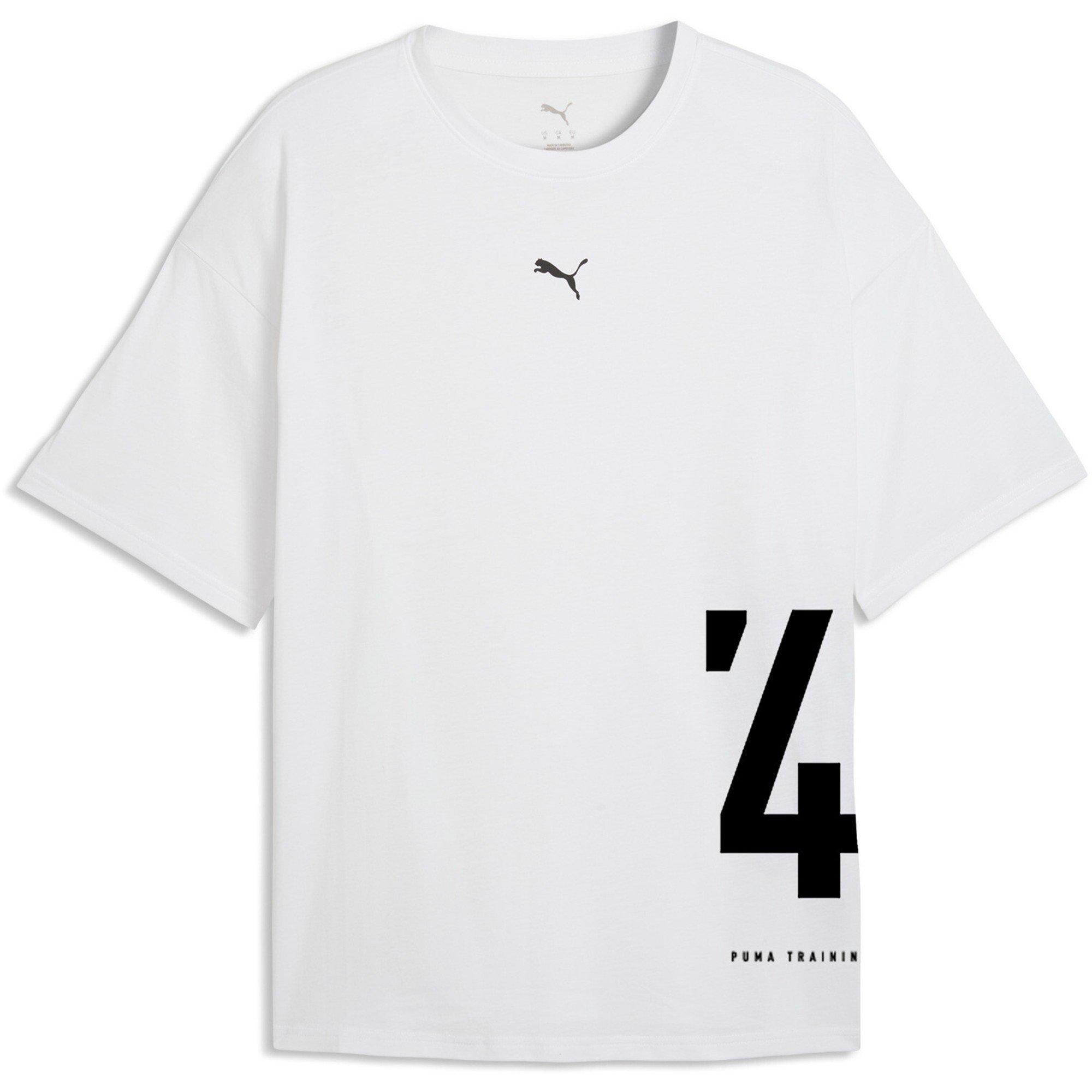 Puma Men's Graphic Oversized T-Shirt - White Puma White - XS