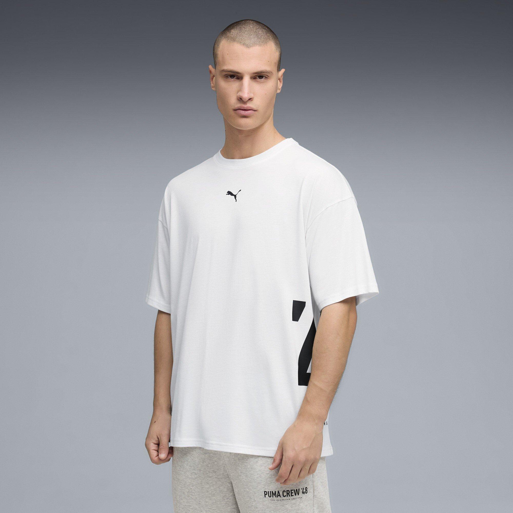 Puma Bijela - Puma - Men's Graphic Oversized T-Shirt - 3