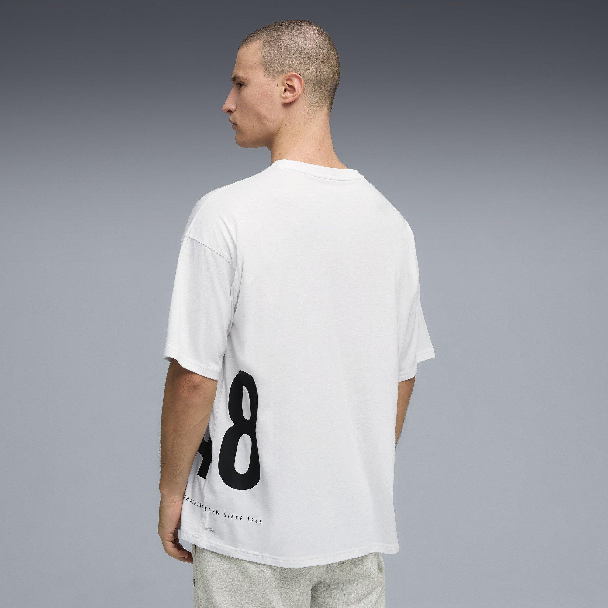 Puma Bijela - Puma - Men's Graphic Oversized T-Shirt - 4