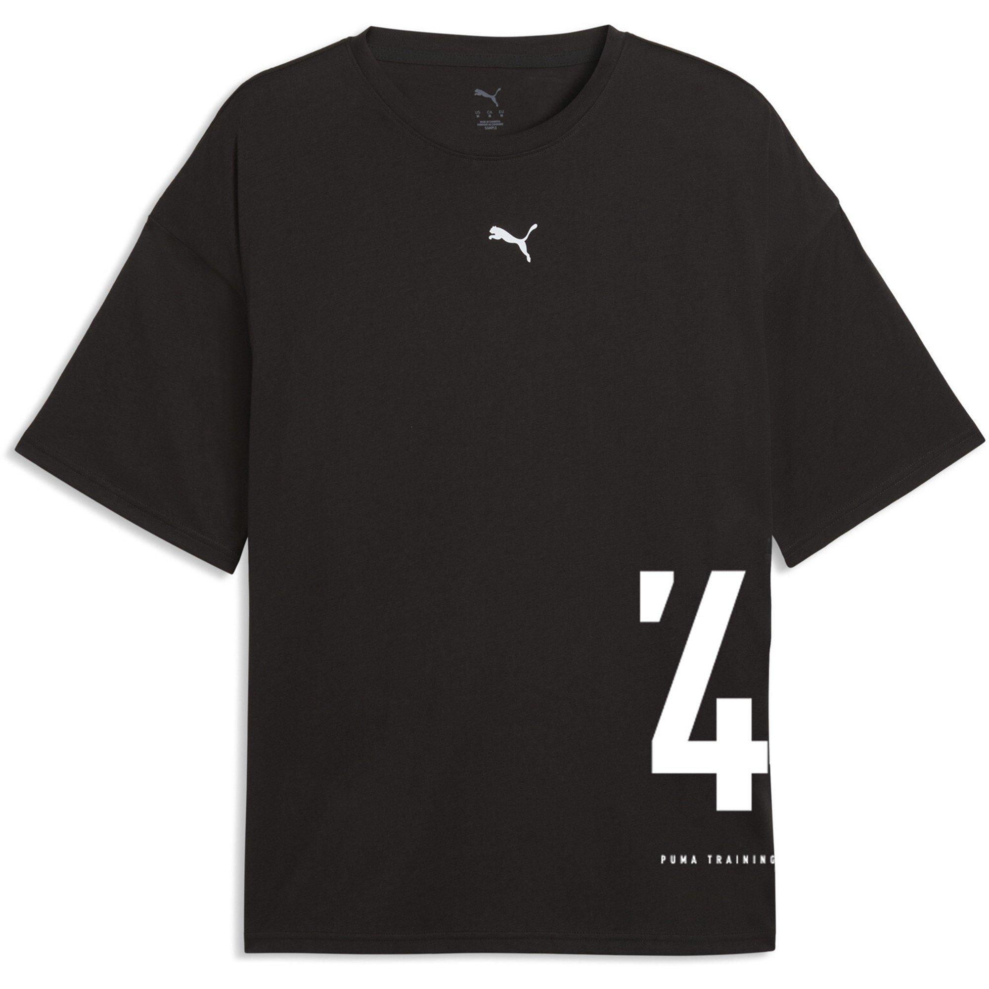 Puma Men's Graphic Oversized T-Shirt - Black Puma Black - XS