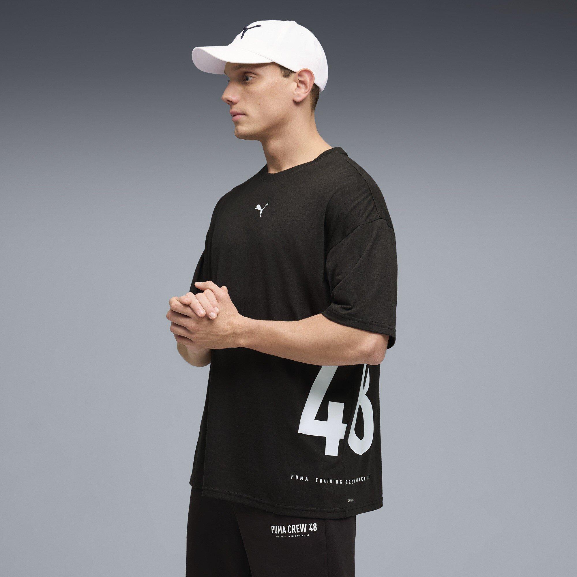 Puma Black - Puma - Men's Graphic Oversized T-Shirt - 3