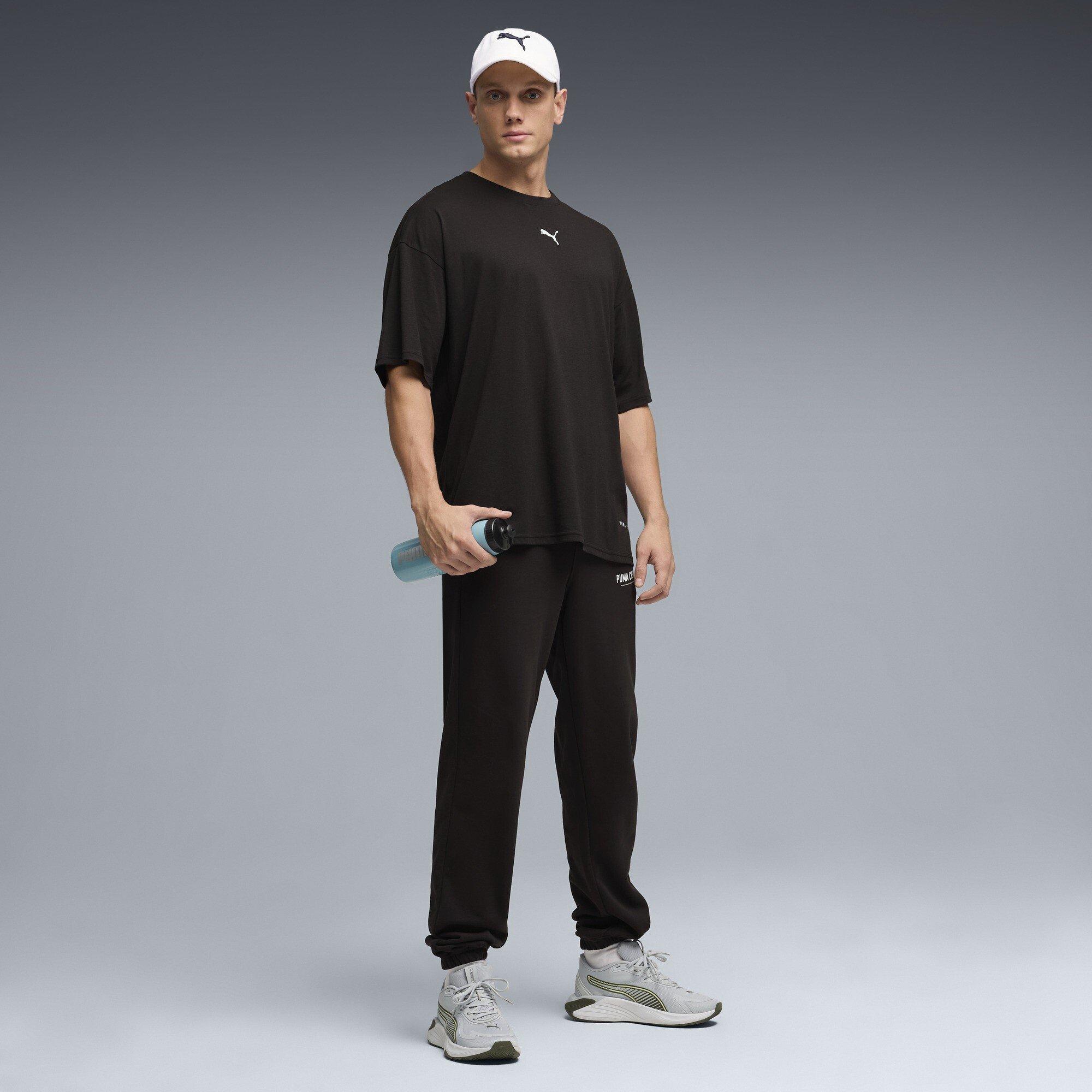 Puma Black - Puma - Men's Graphic Oversized T-Shirt - 5