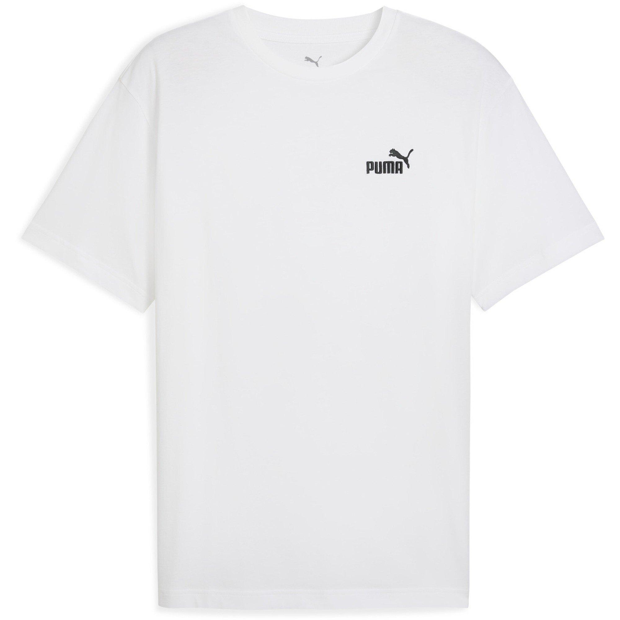 Puma Men's Relaxed Small No.1 Logo T-Shirt - White Puma White - L