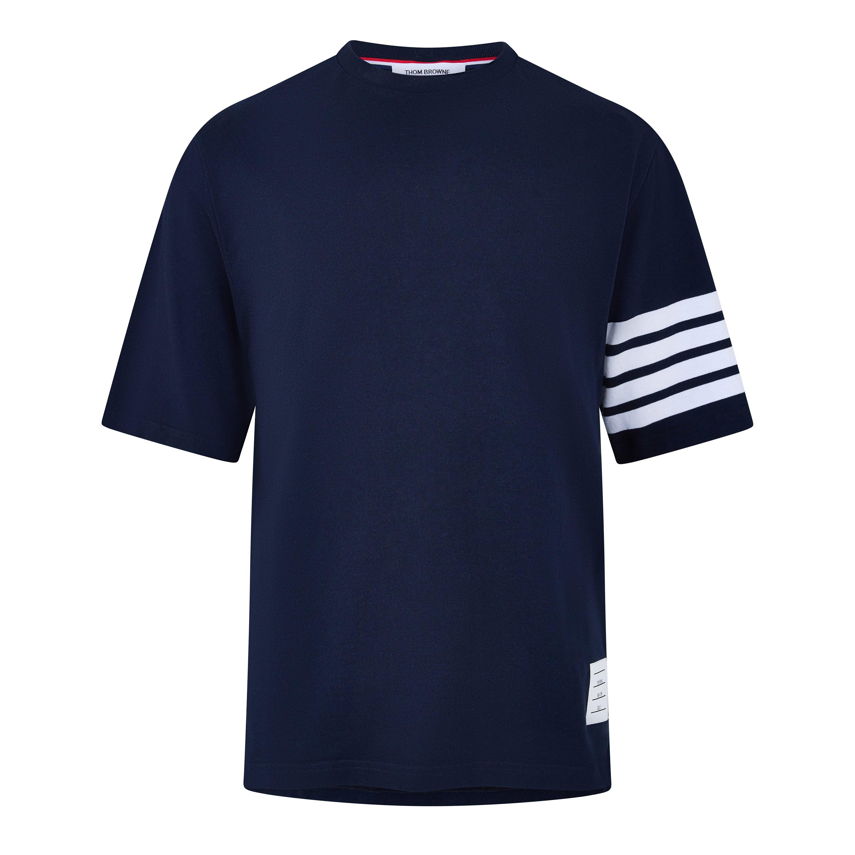 Thom Browne TB Jsy 4Bar Tee Sn63 - Navy - Size M (2)