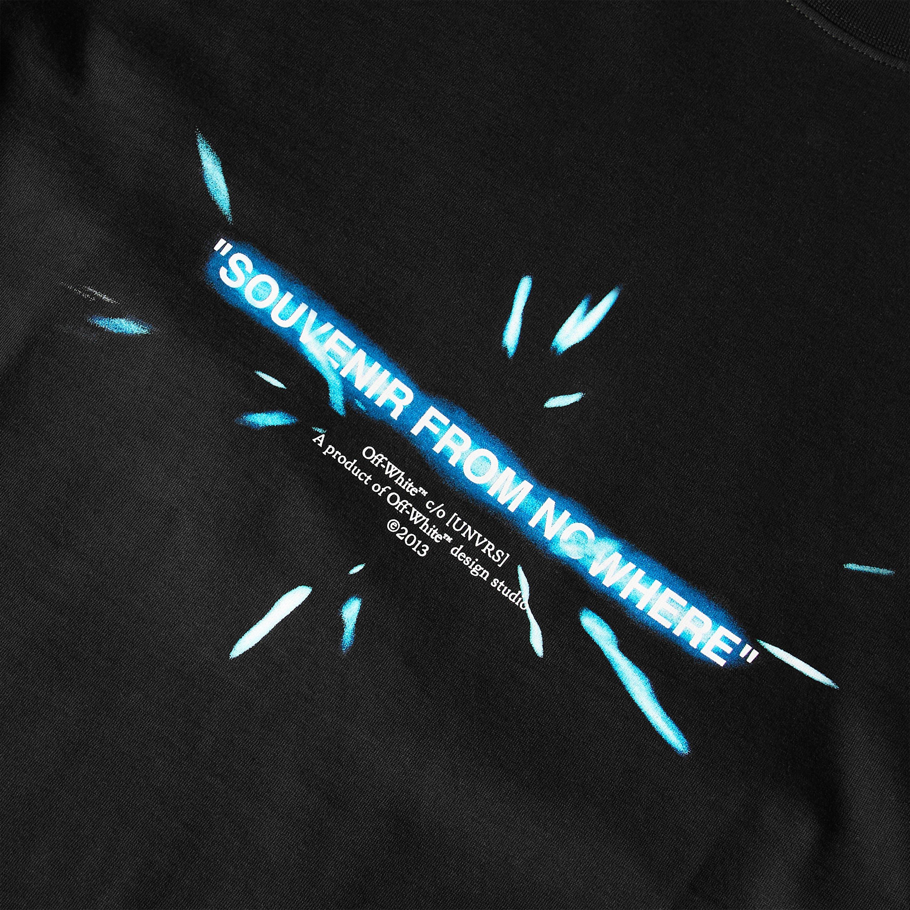 Black/Blue - Off White - Mens x [UNVRS] Lightspeed Tee - 3