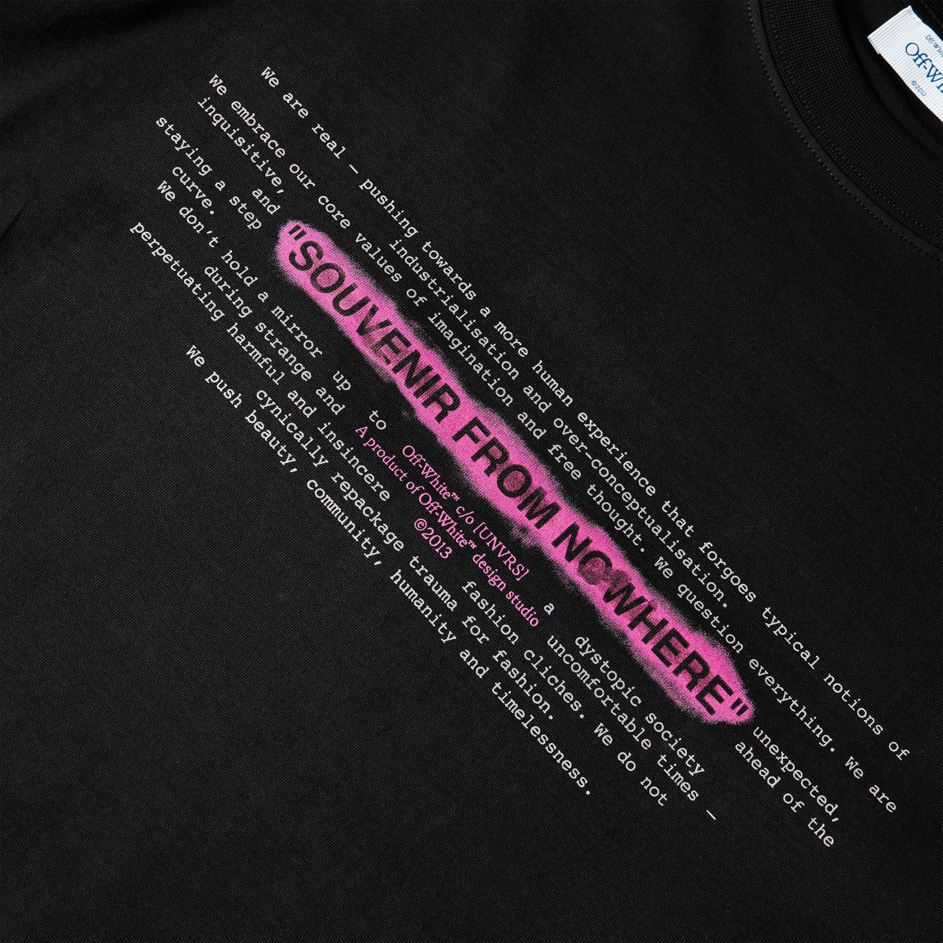 Black/Pink - Off White - Mens x [UNVRS] Lightspeed Tee - 5