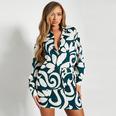 ISAWITFIRST Abstract Print Button Front Shirt Co Ord