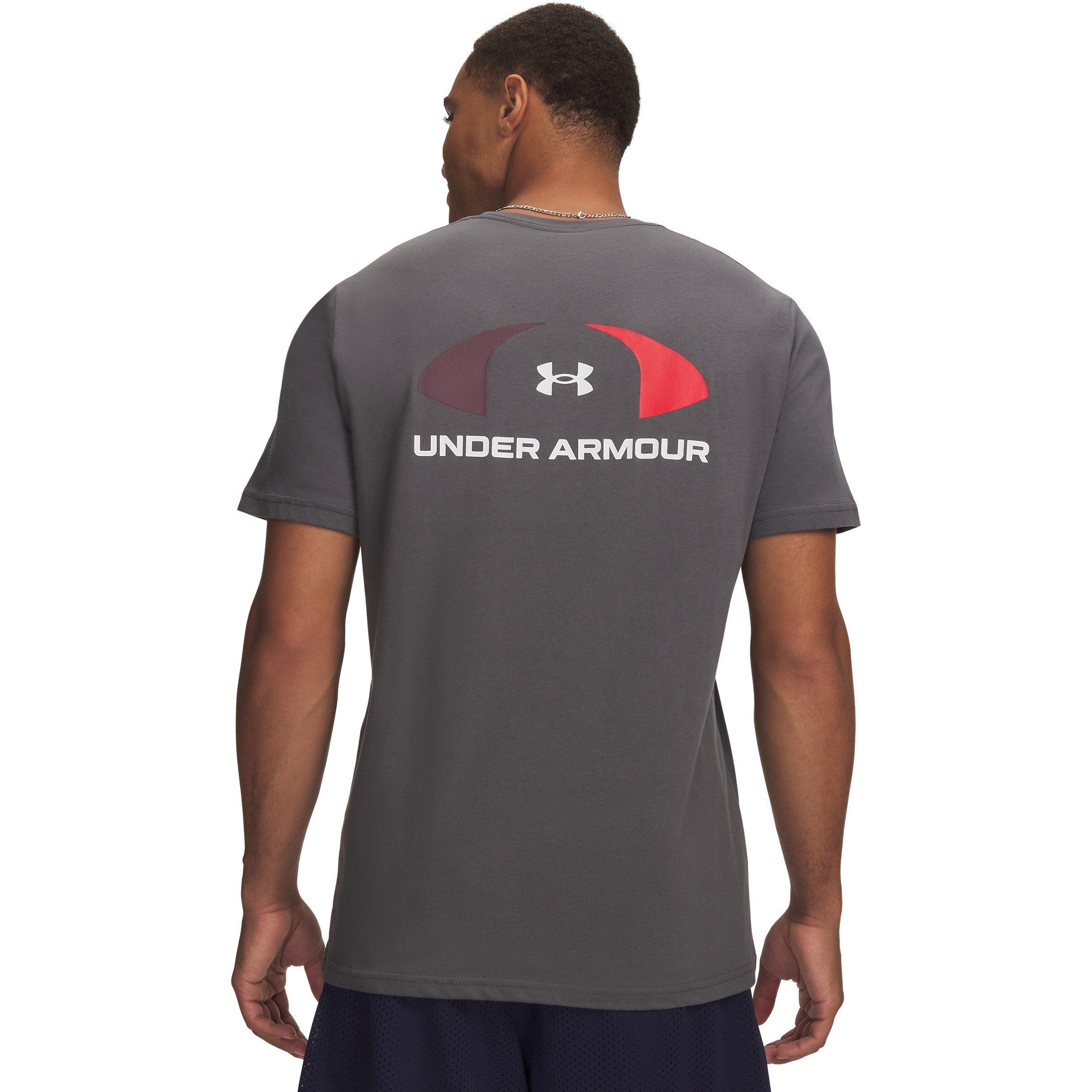 Castlerock/Wht - Under Armour - UA Athletic Logo Ss Sn64 - 2