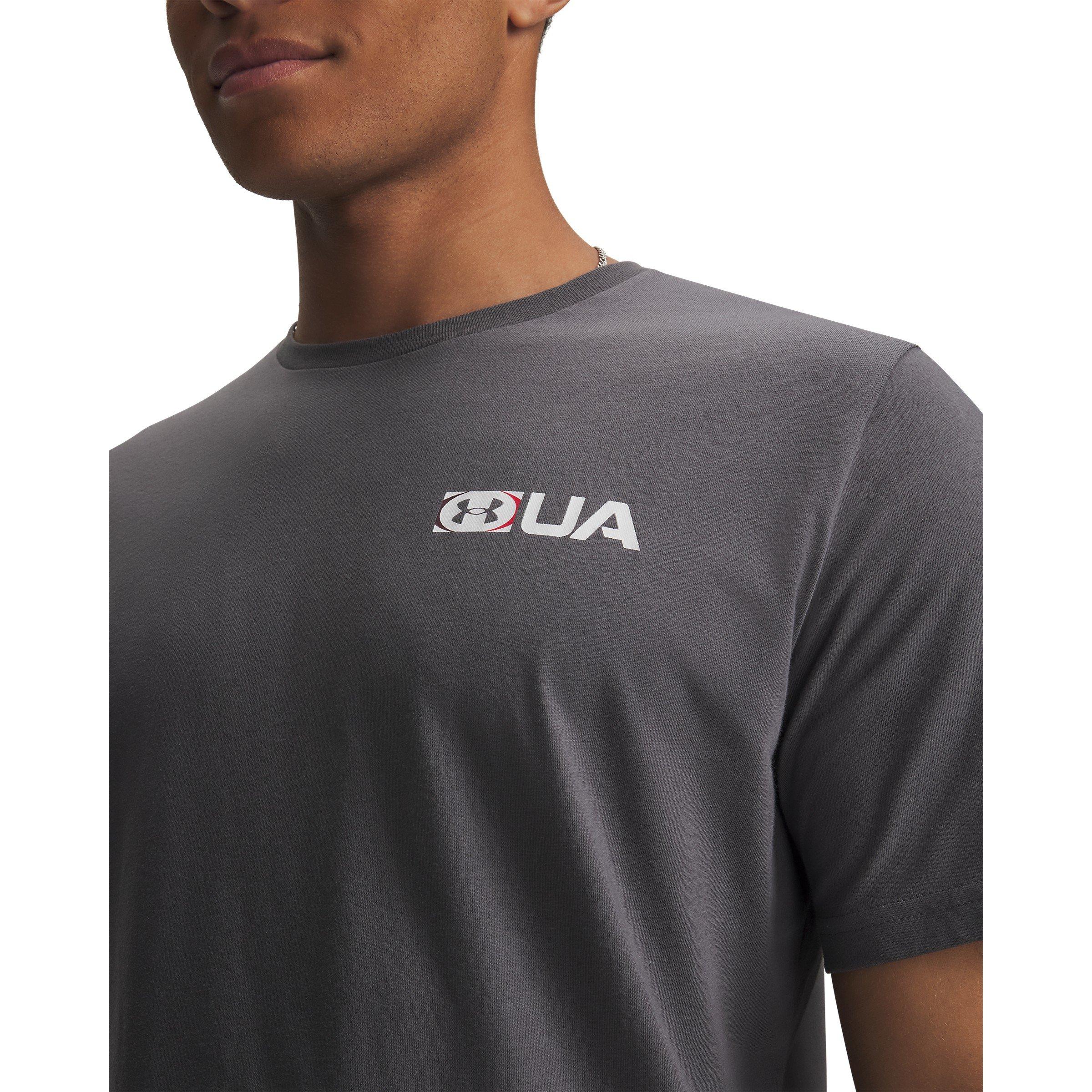 Castlerock/Wht - Under Armour - UA Athletic Logo Ss Sn64 - 3
