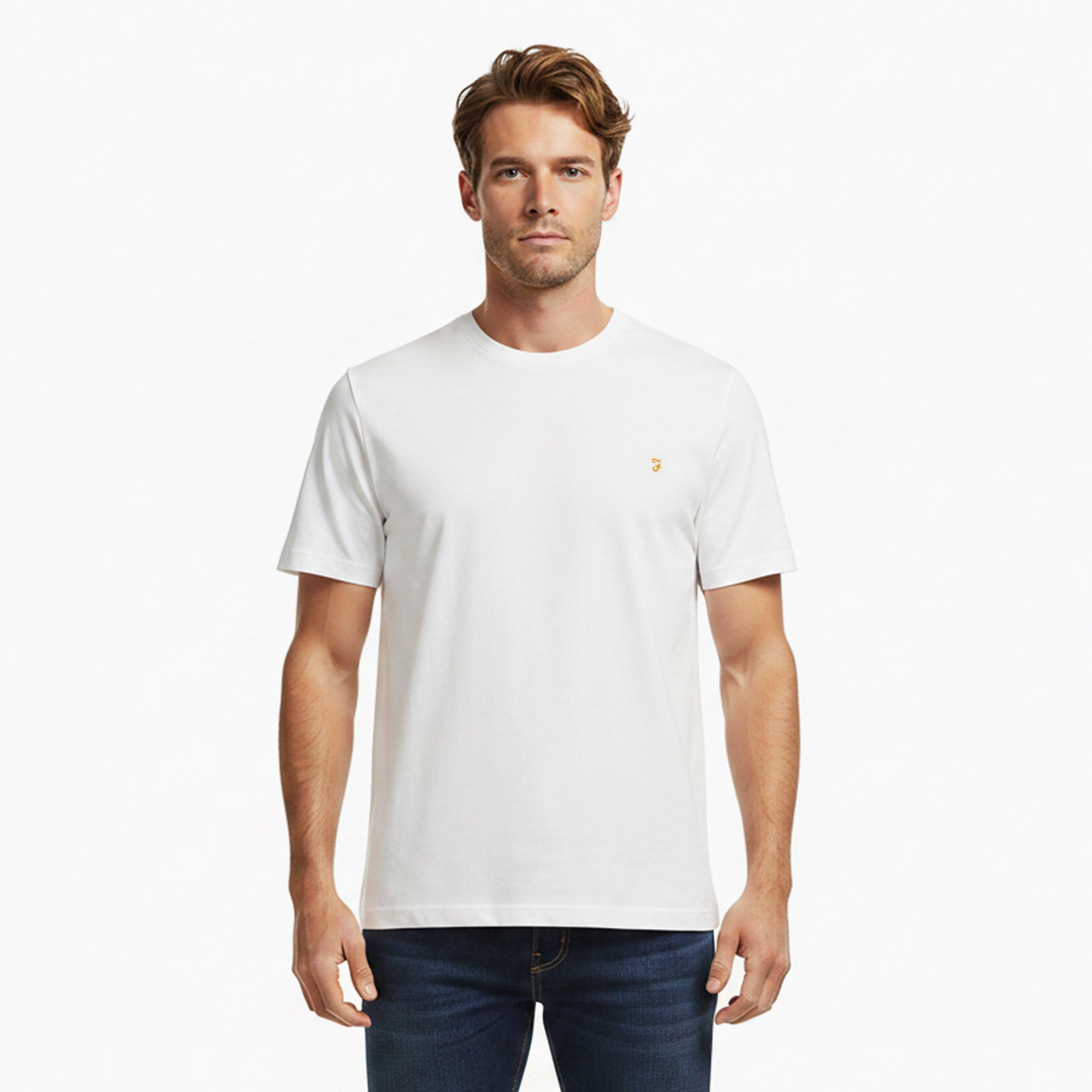 White 104 - Farah - Men's Harrow SS T-Shirt - 3