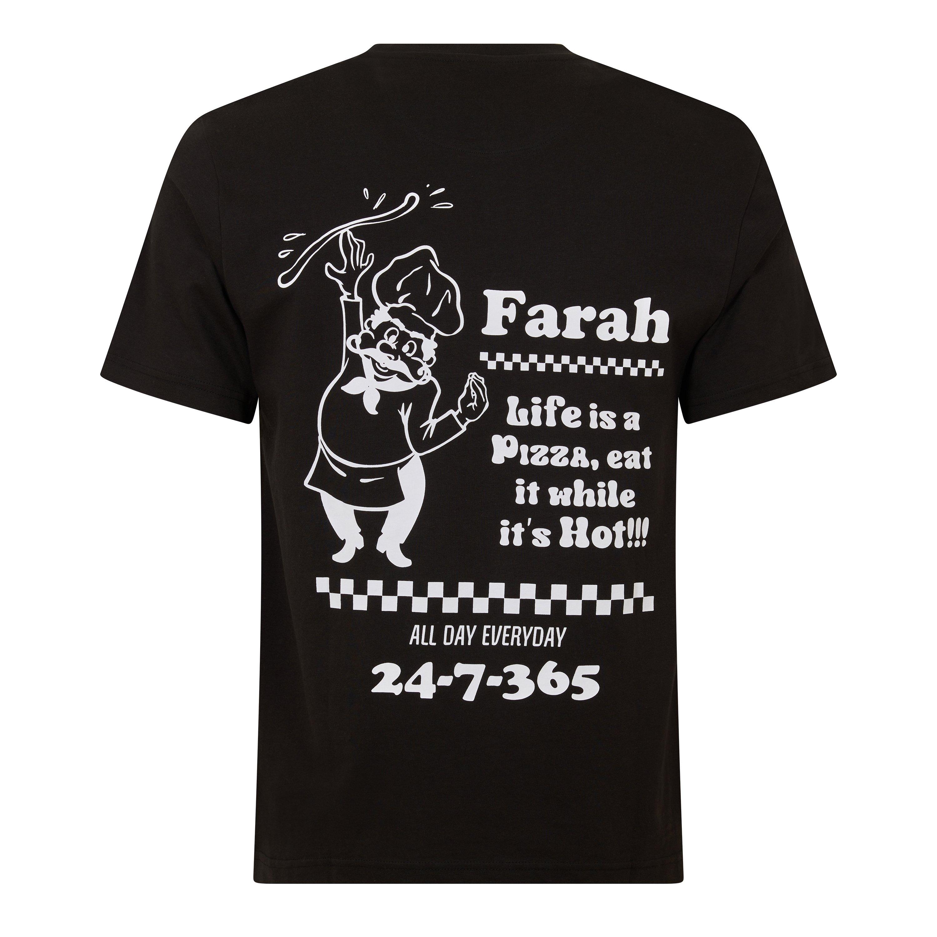 Black 010 - Farah - Men's Brent Graph T-Shirt - 2