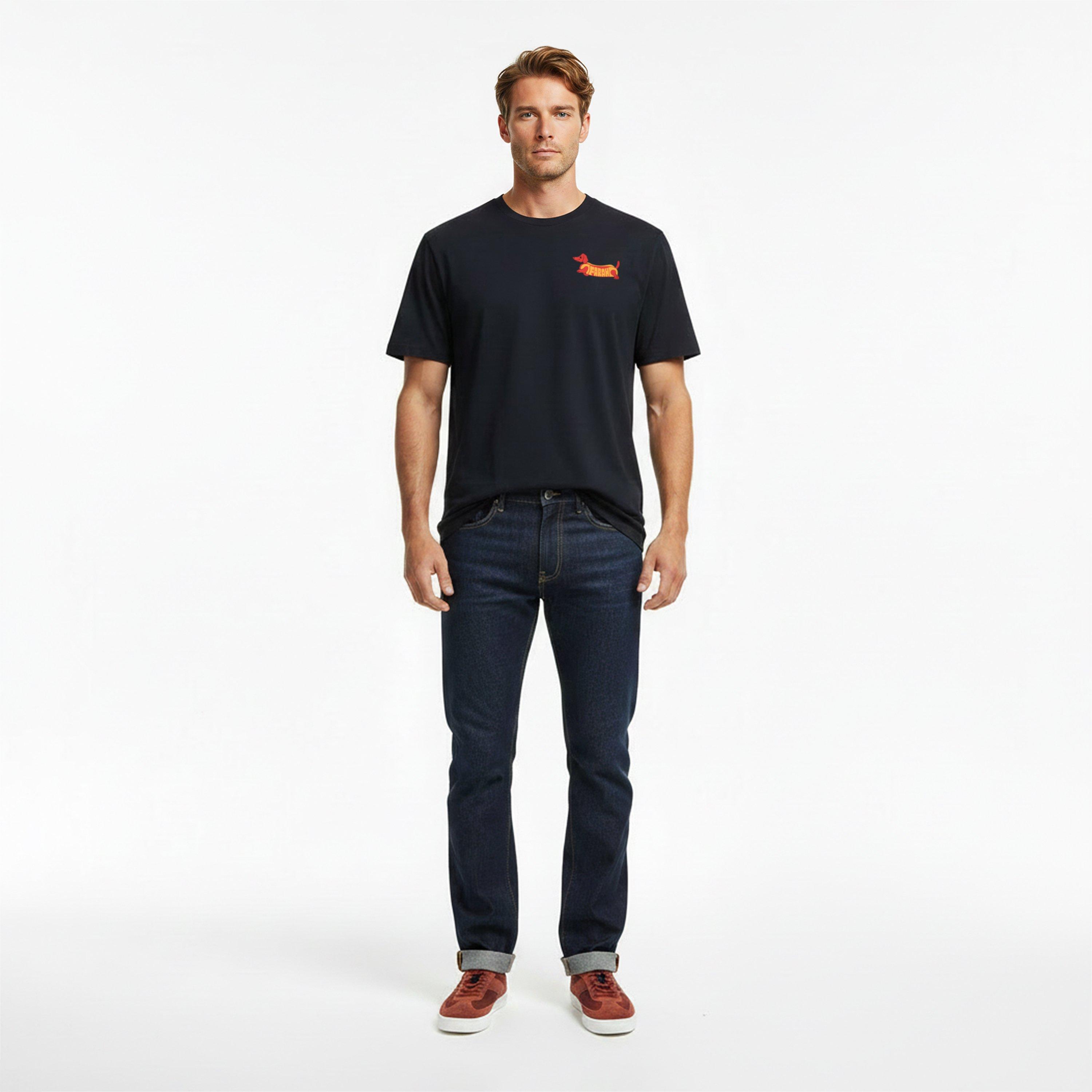 True Navy  412 - Farah - Men's Rayners GraphT T-Shirt - 5