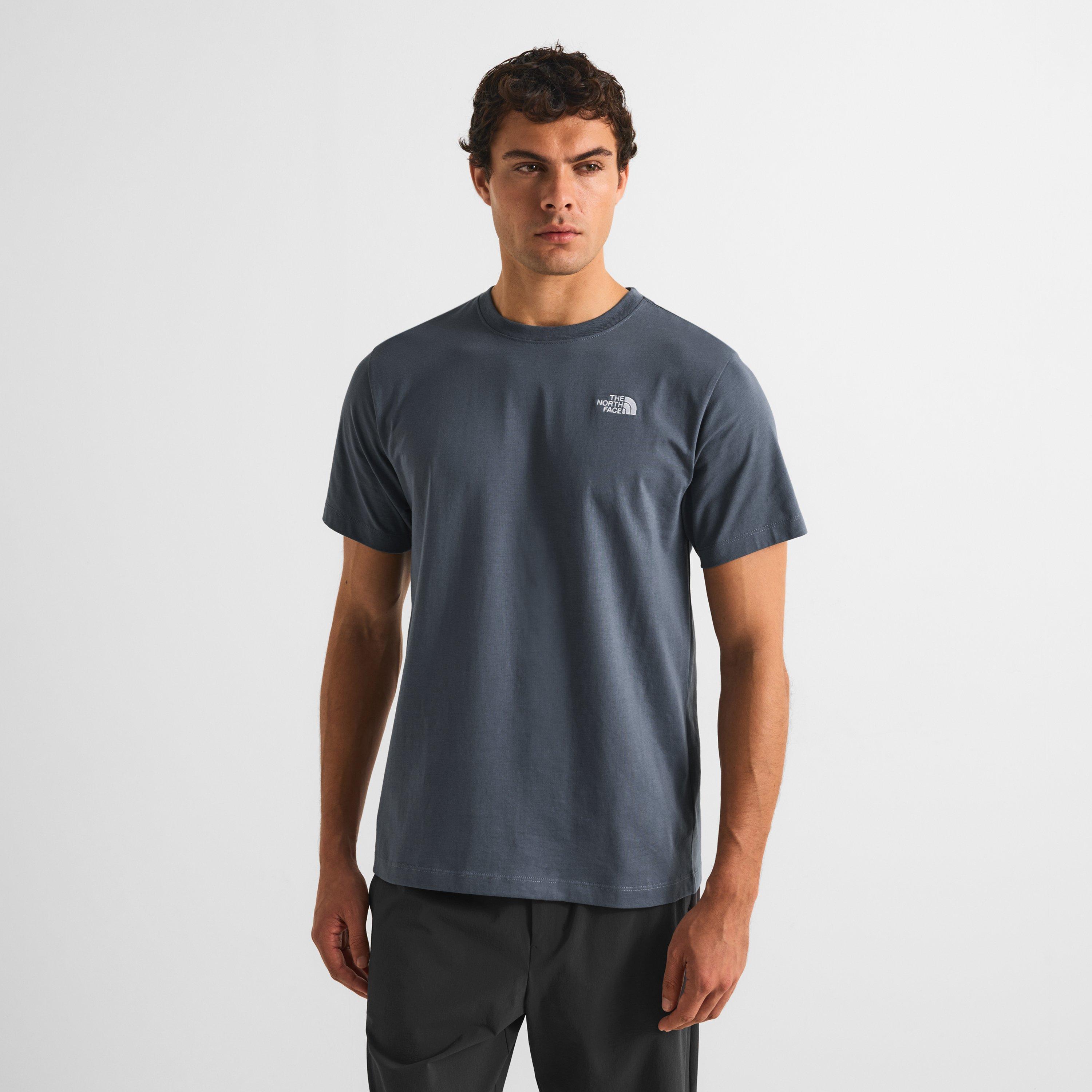 Granite Grey - The North Face - Regular Fit Simple Dome T-Shirt Mens - 3
