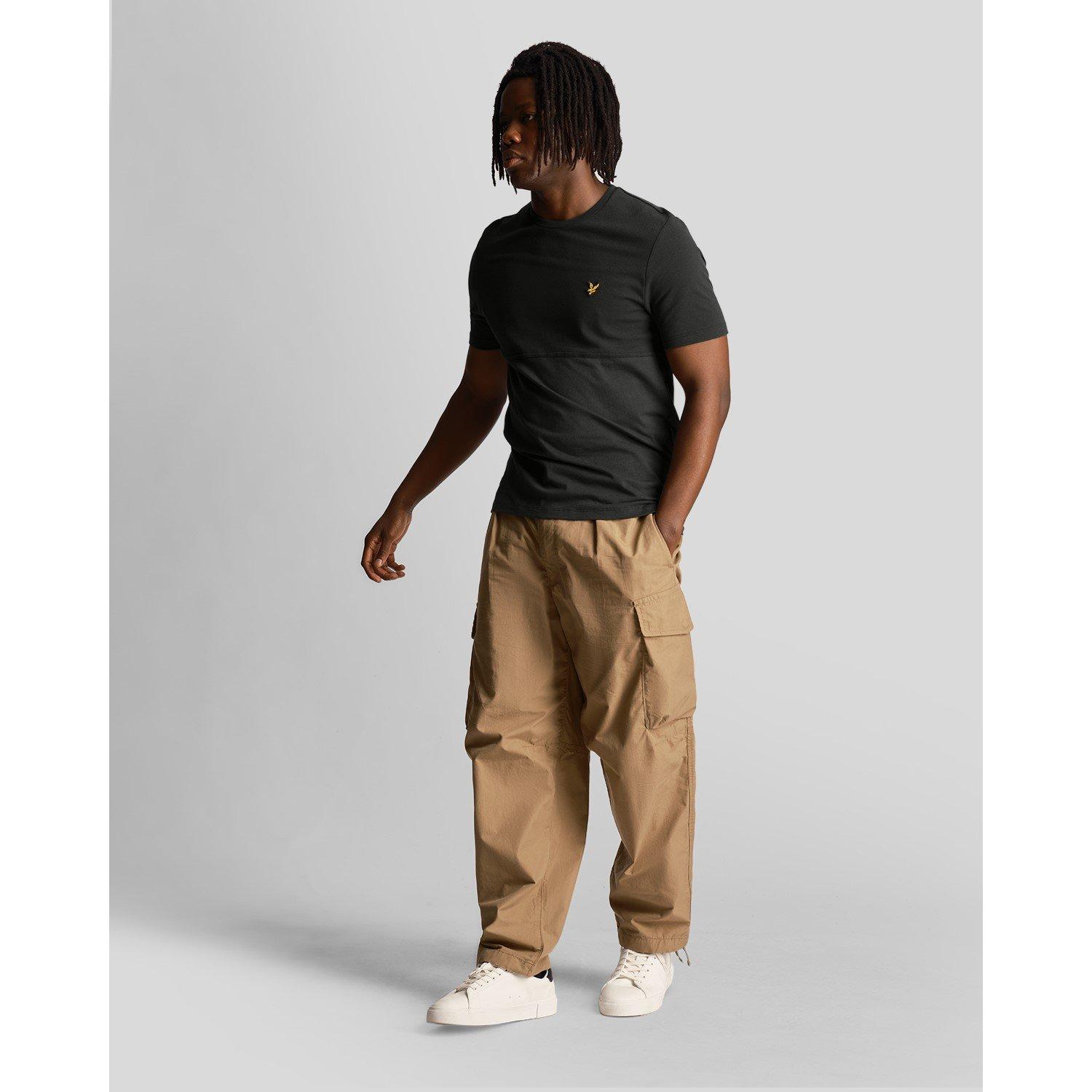 Black Ice - Lyle and Scott - Men's Textured Regular Fit T-Shirt - 4